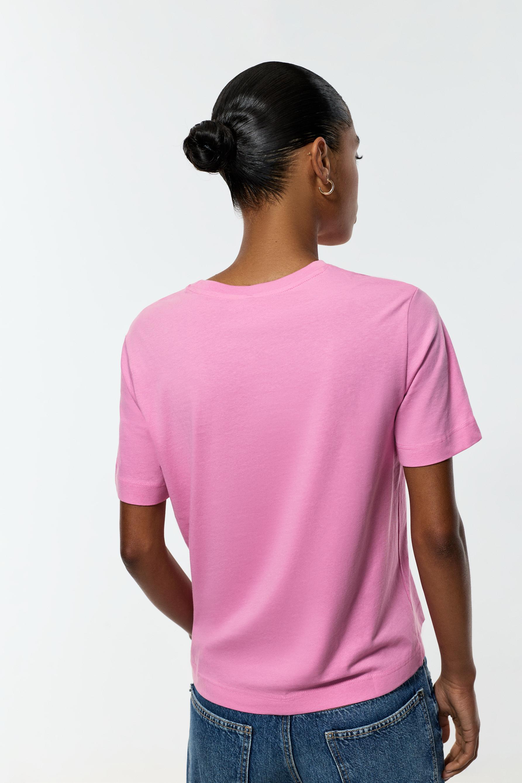 Printed T-shirt — FUCHSIA