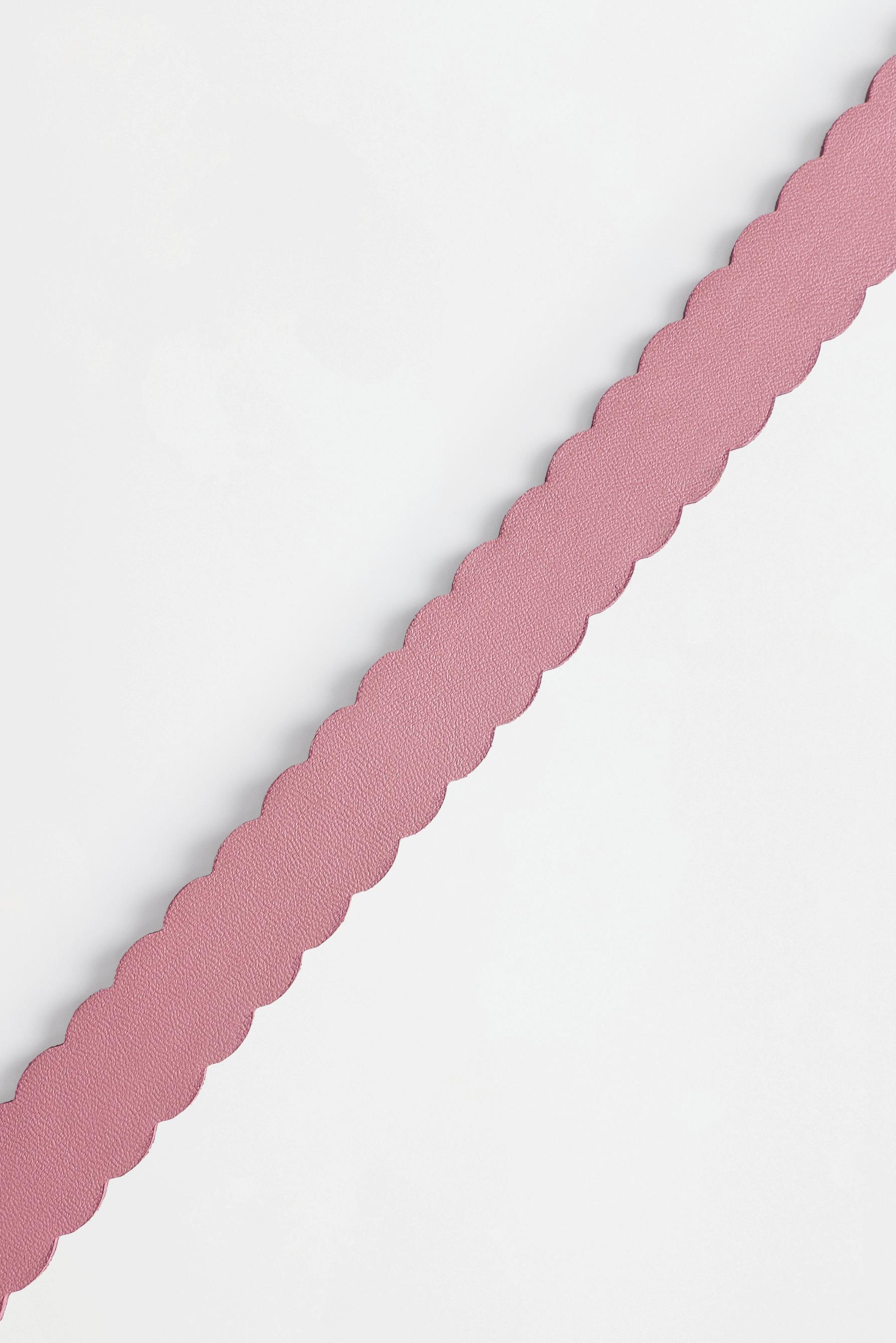 Wavy detail belt — PASTEL PINK