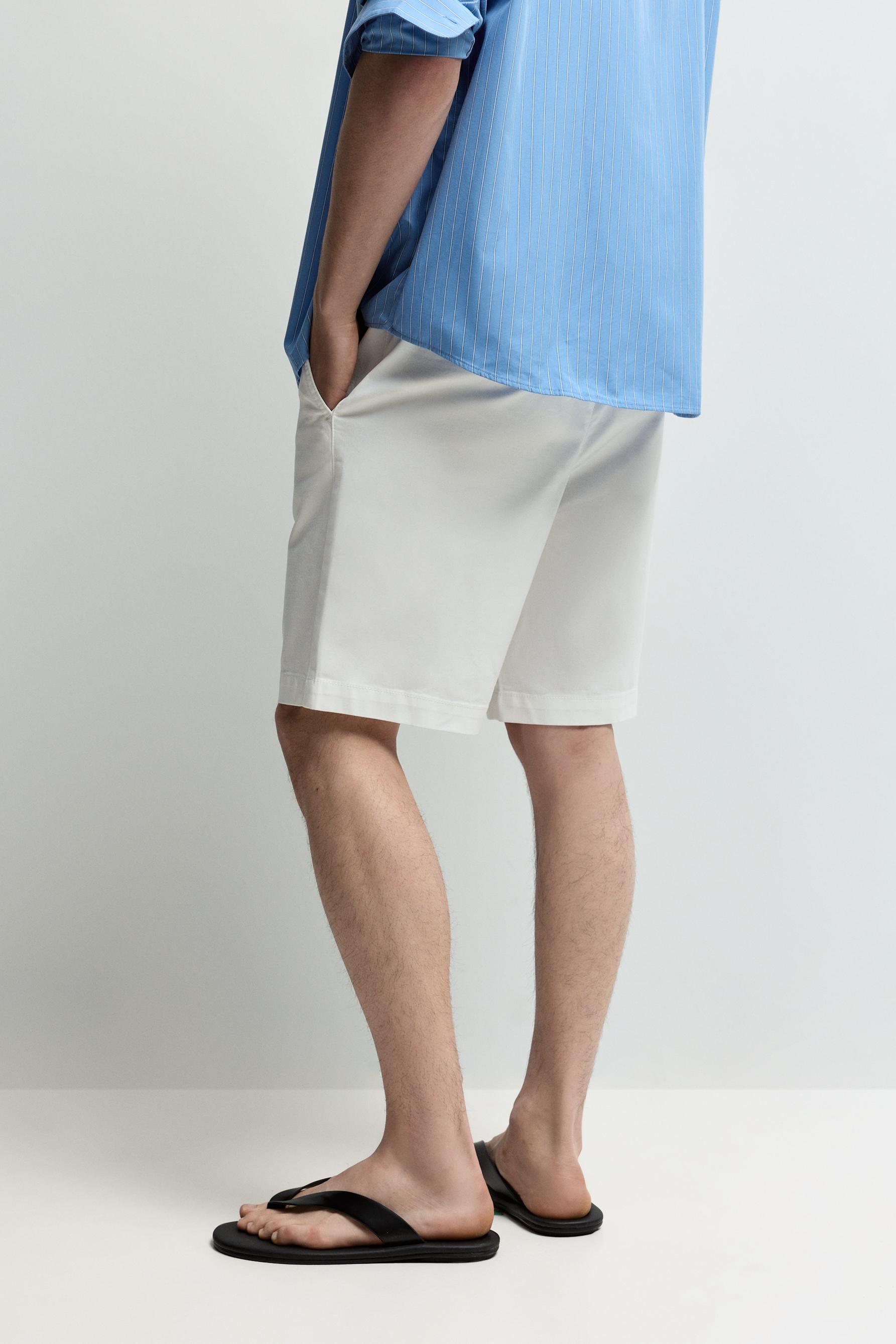 Jogger Bermuda shorts — WHITE