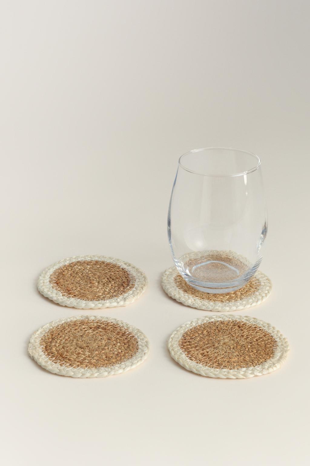 Paquet 4 sotagots jute 11 cm