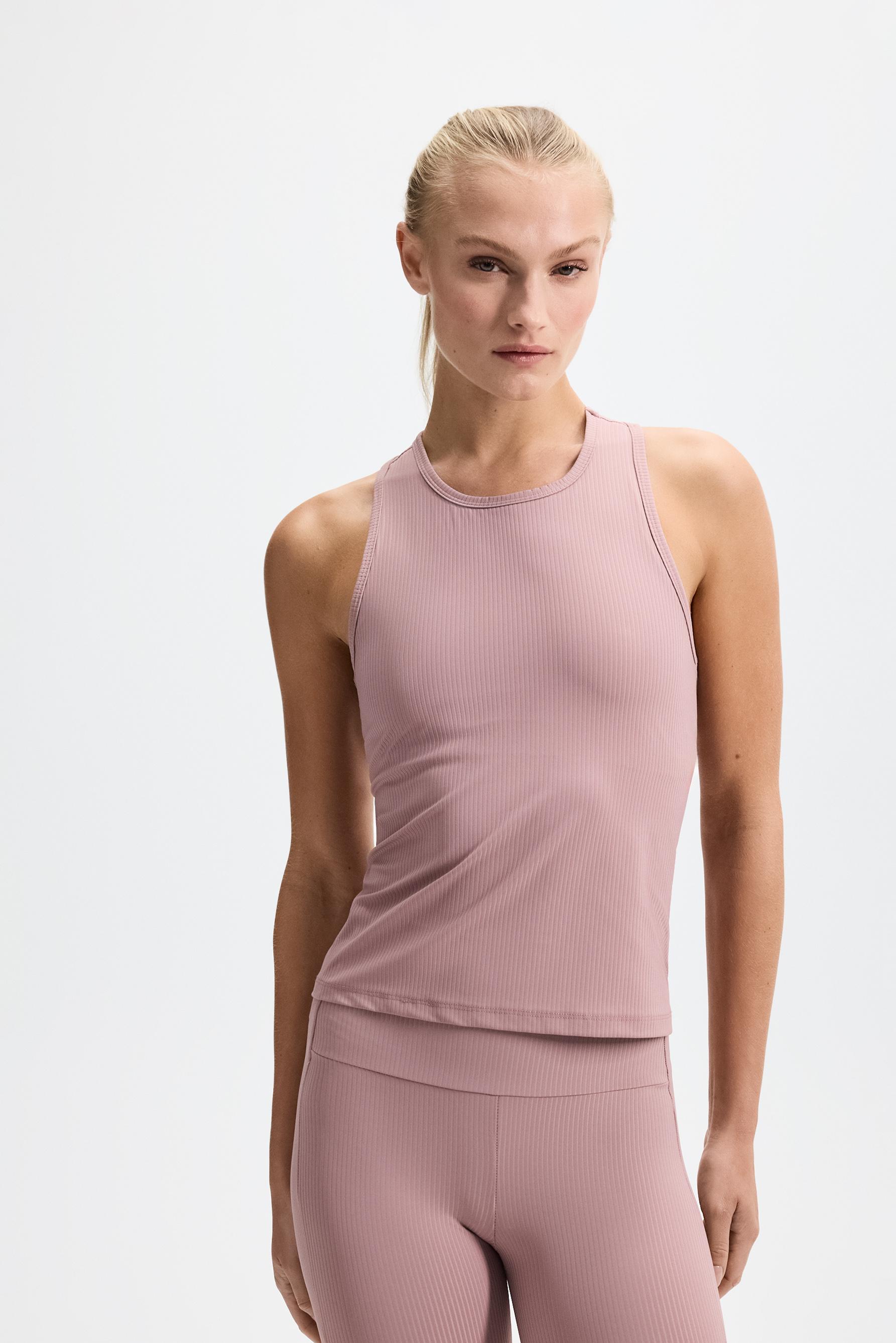 Ribbed sports T-shirt — PINK