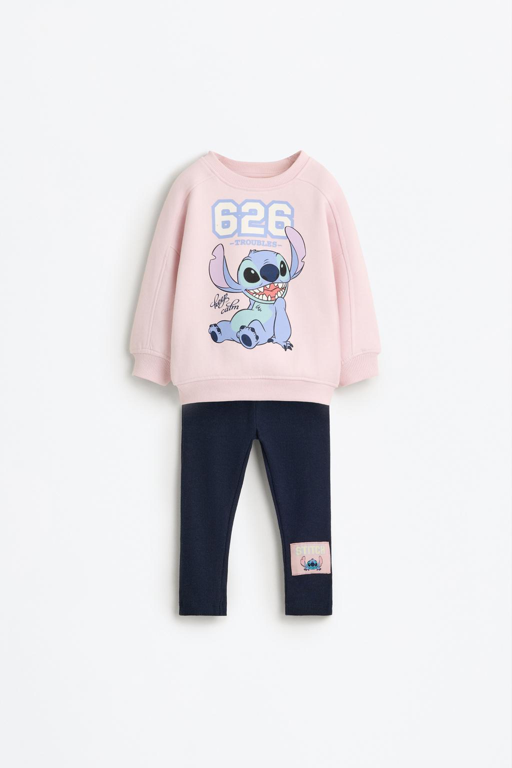 Conjunto Lilo & Stitch ©Disney sweatshirt costurada e leggings
