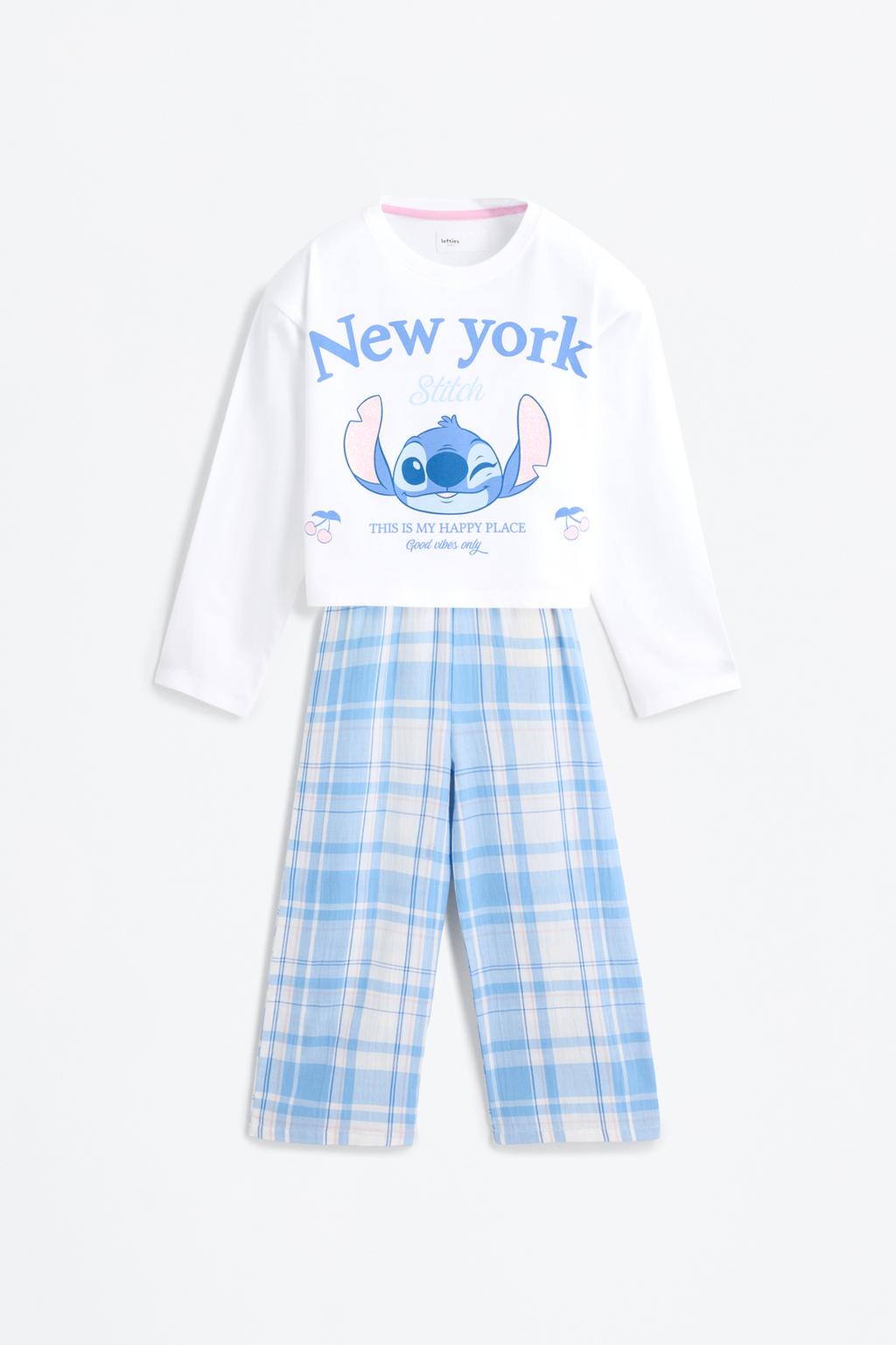 Stitch ©Disney long coordinated pyjamas