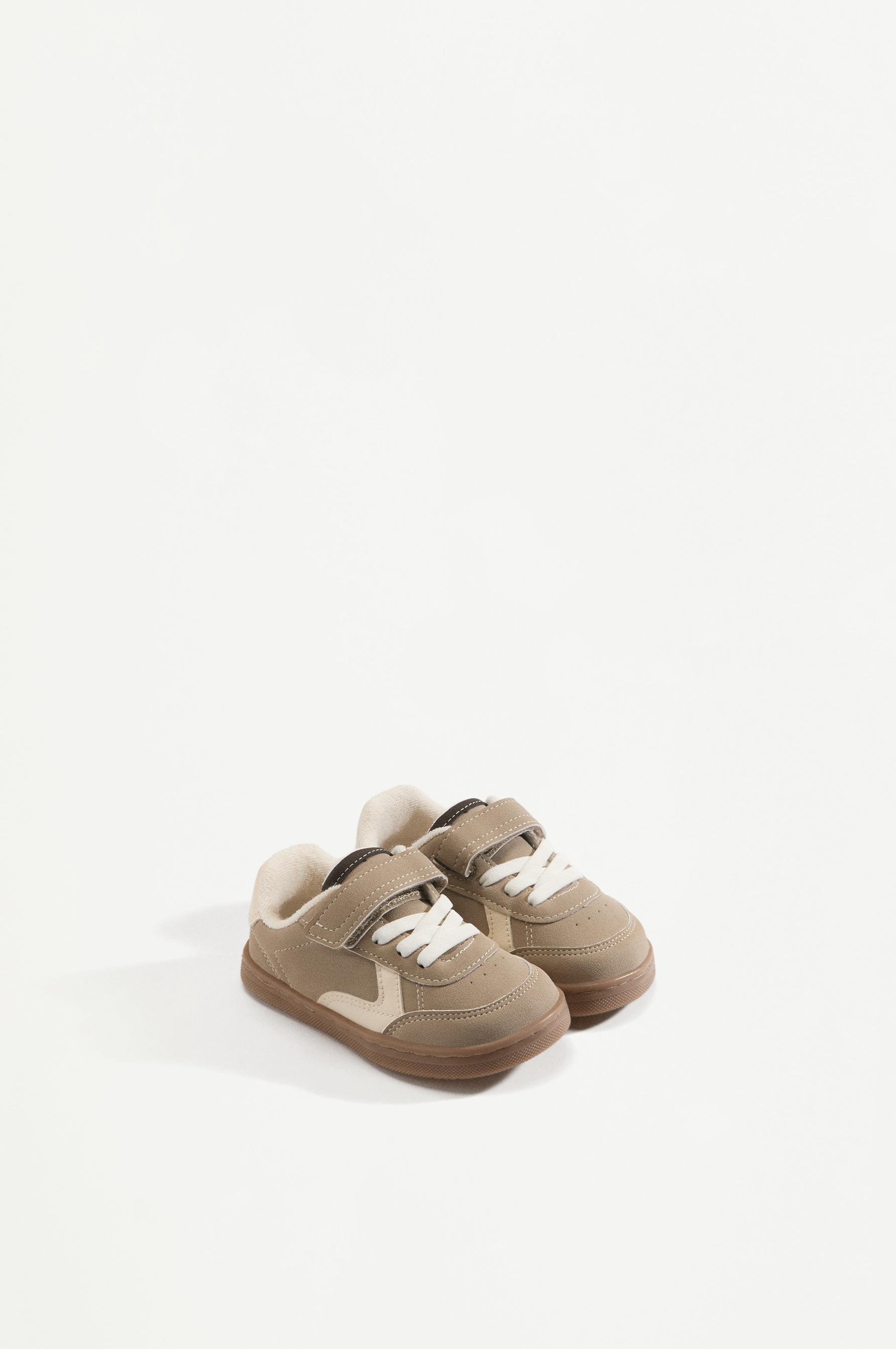 Combined barefoot sneakers — BROWN