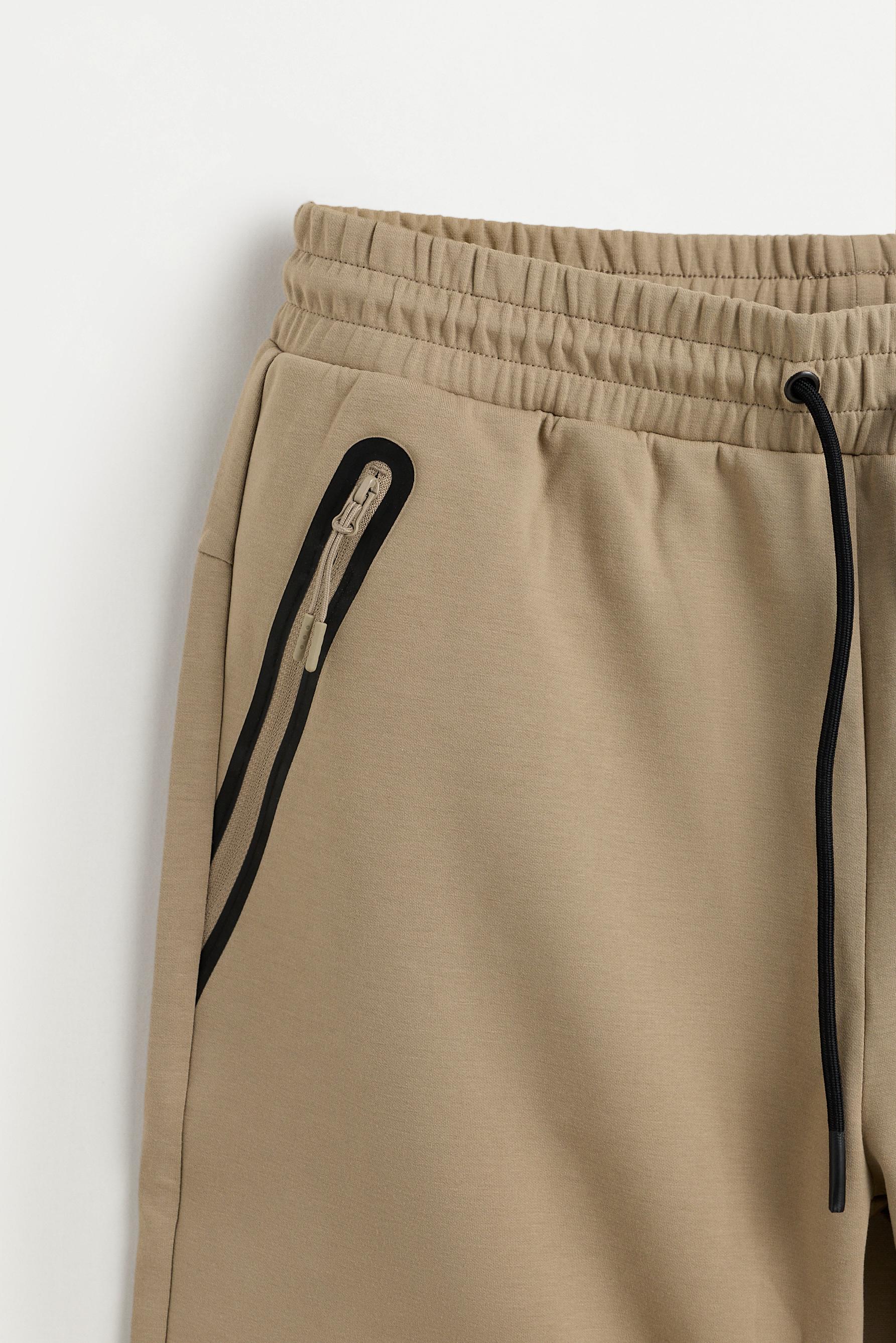 Basic interlock Bermuda shorts — TOBACCO BROWN