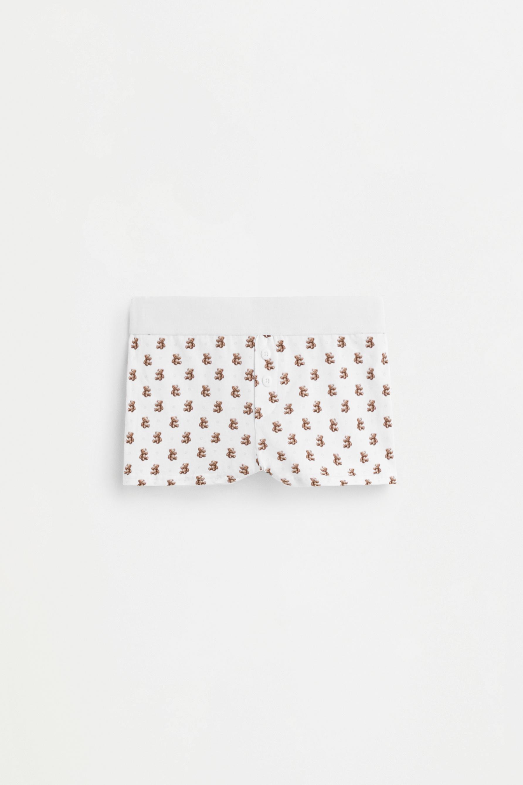 Printed boxer shorts — BROWN
