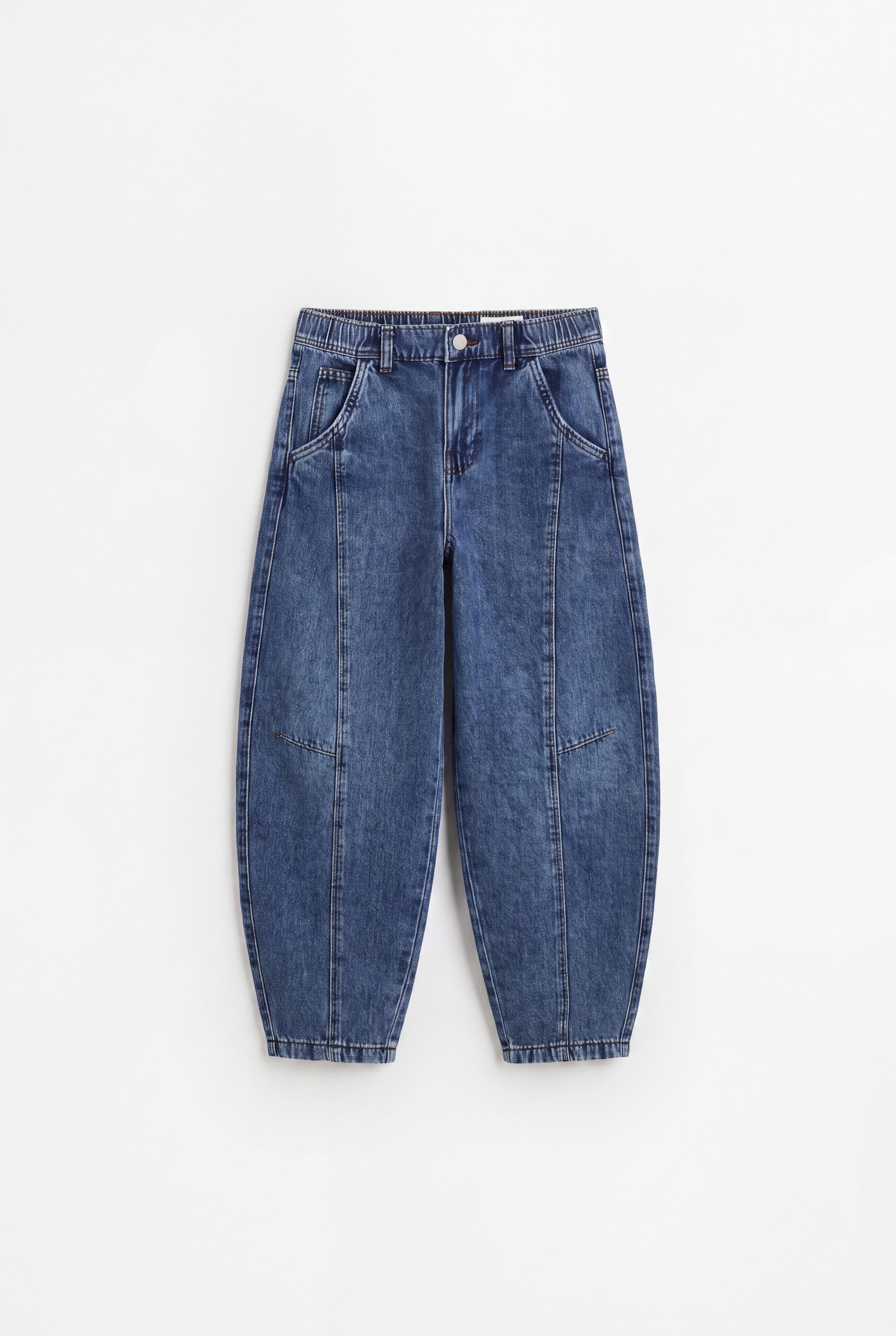 Jeans barrel costuras