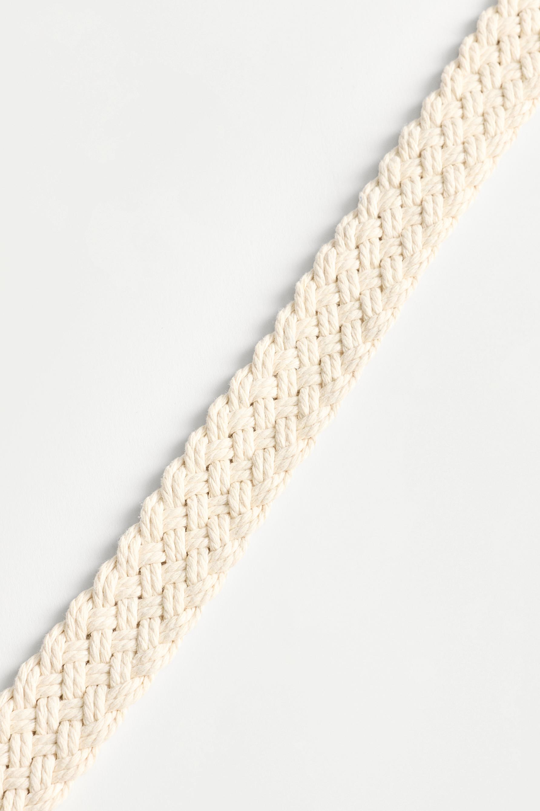 Braided belt — ECRU