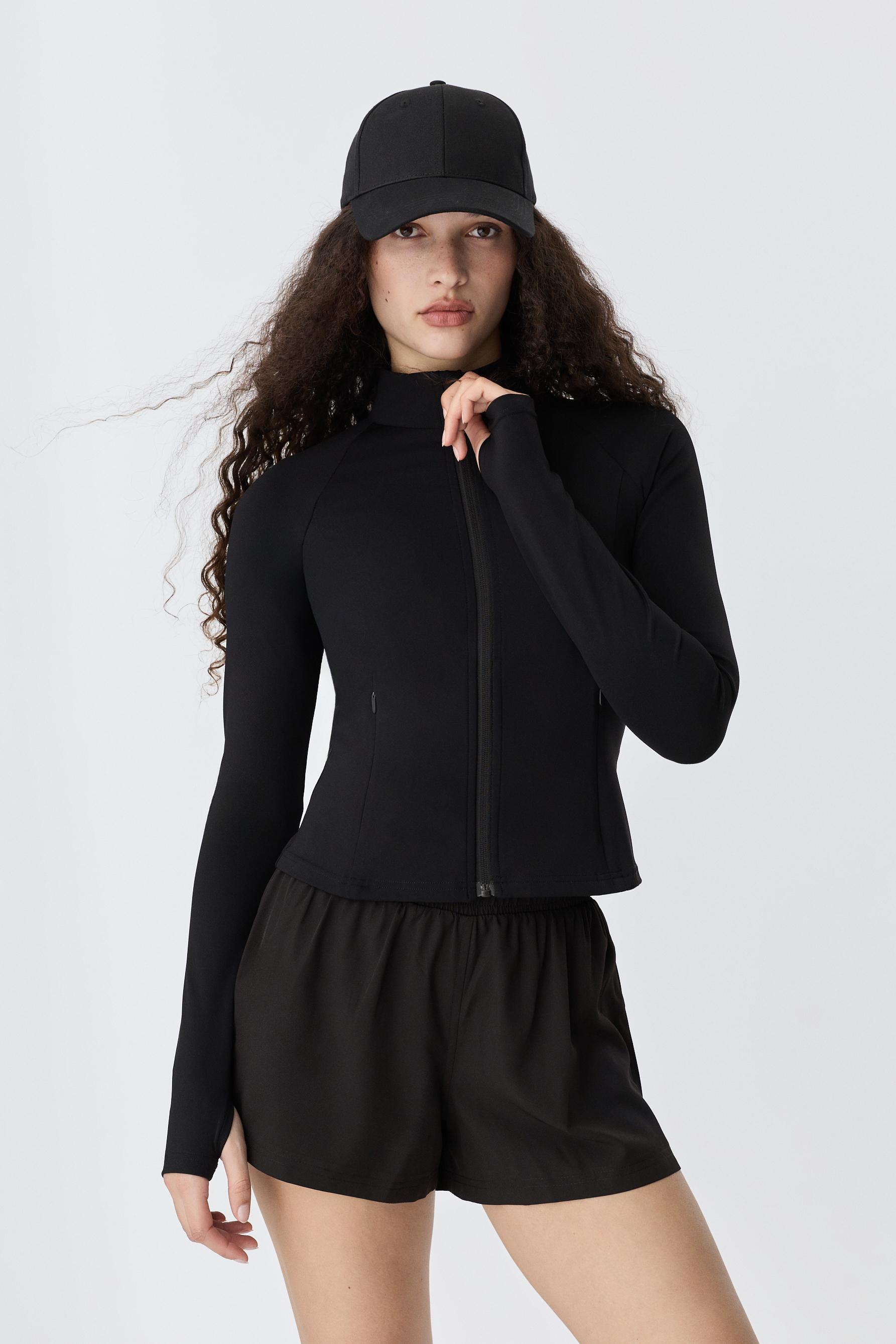 Fitted sports jacket — BLACK