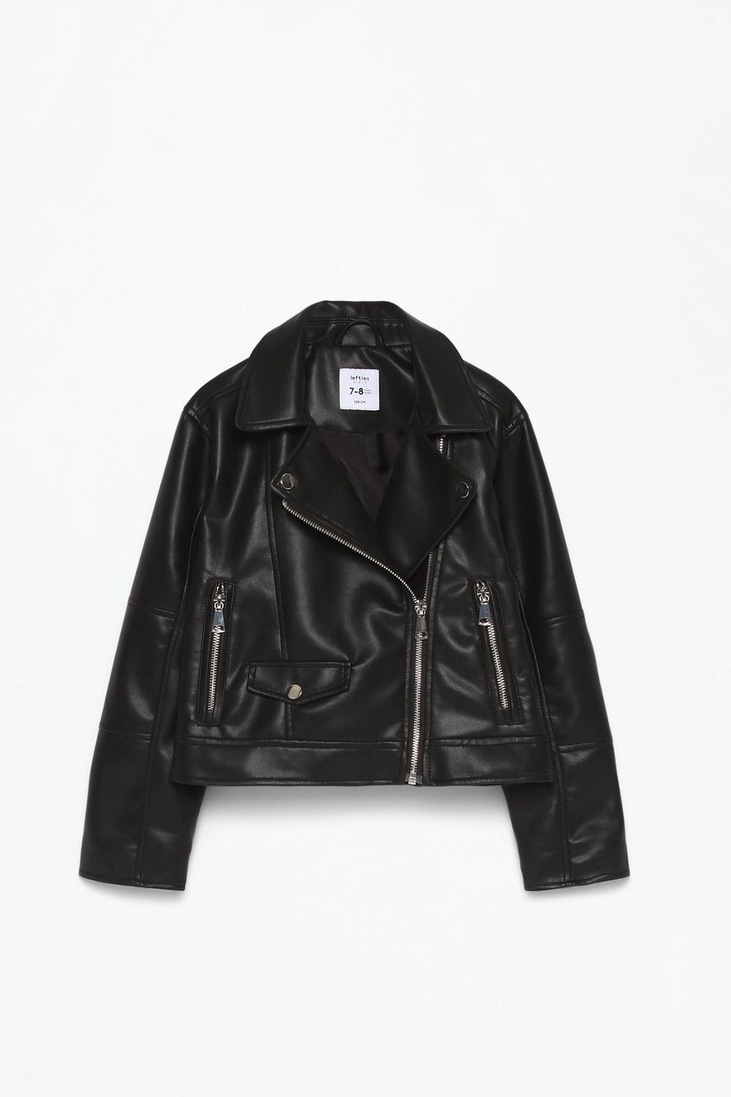 Faux leather jacket