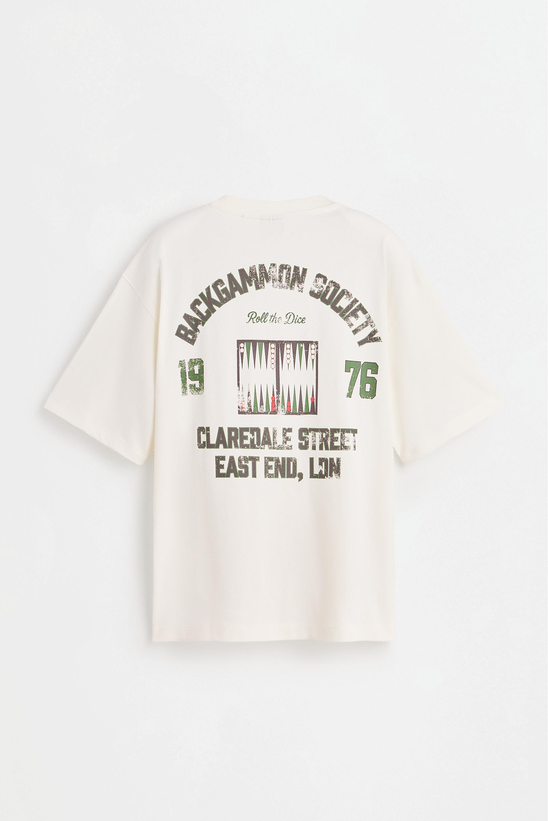Oversize printed T-shirt — OFF WHITE