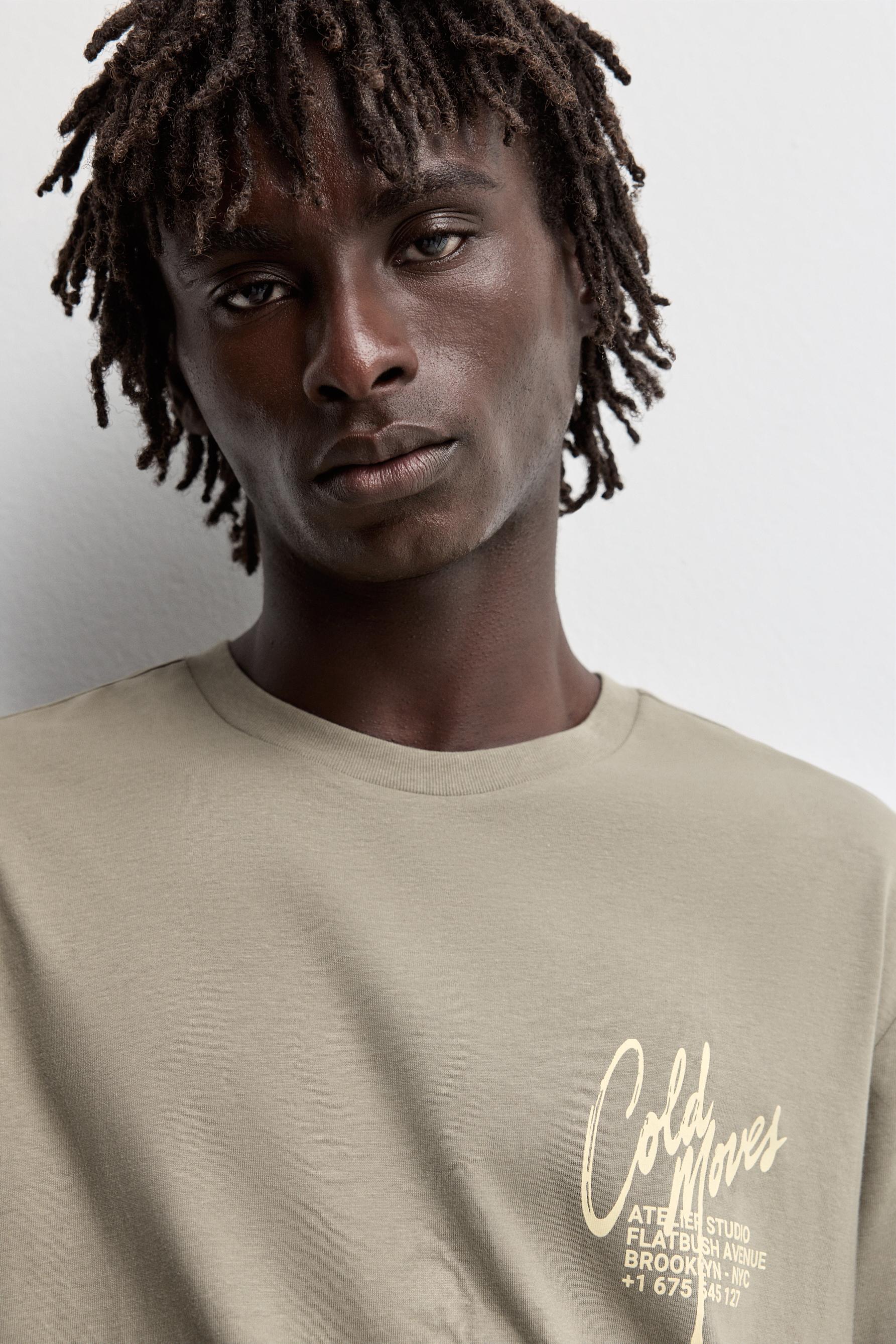 3-pack of printed T-shirts — PALE GREEN