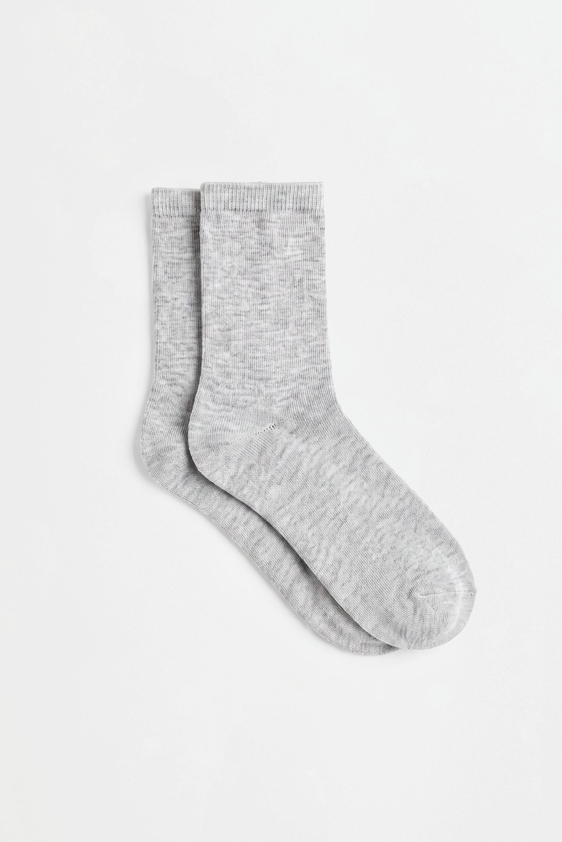Plain long socks (10-pack) — PINK