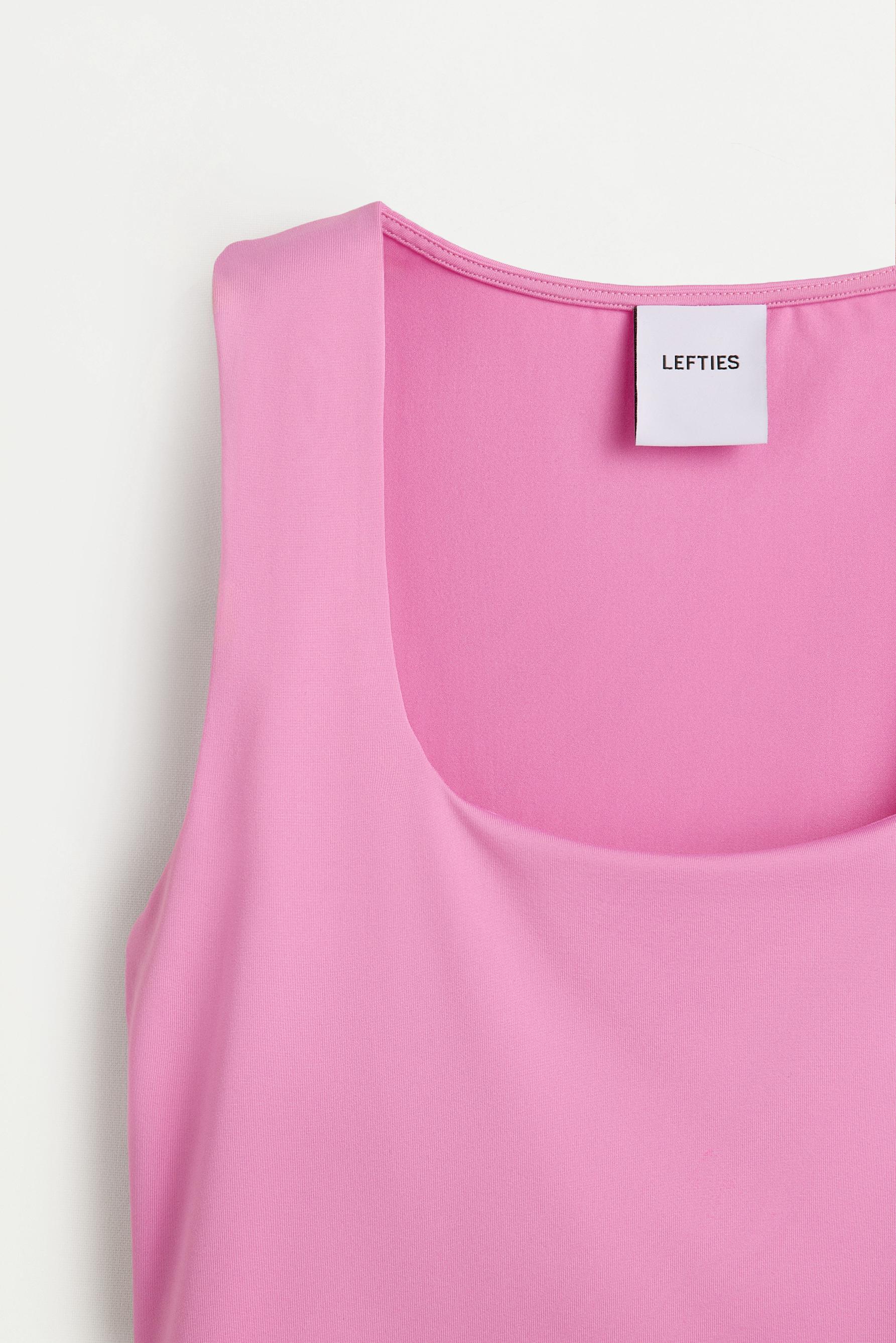 Polyamide T-shirt with wide straps — FUCHSIA