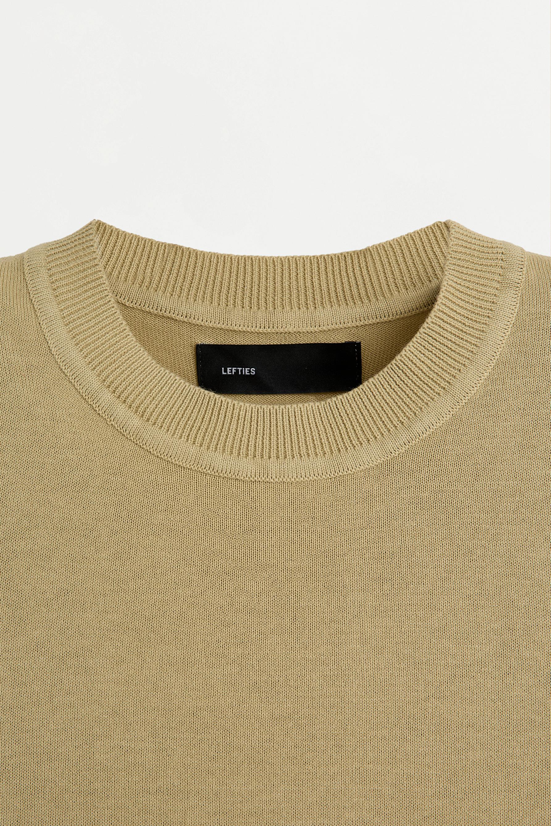 Basic knit T-shirt — PALE GREEN