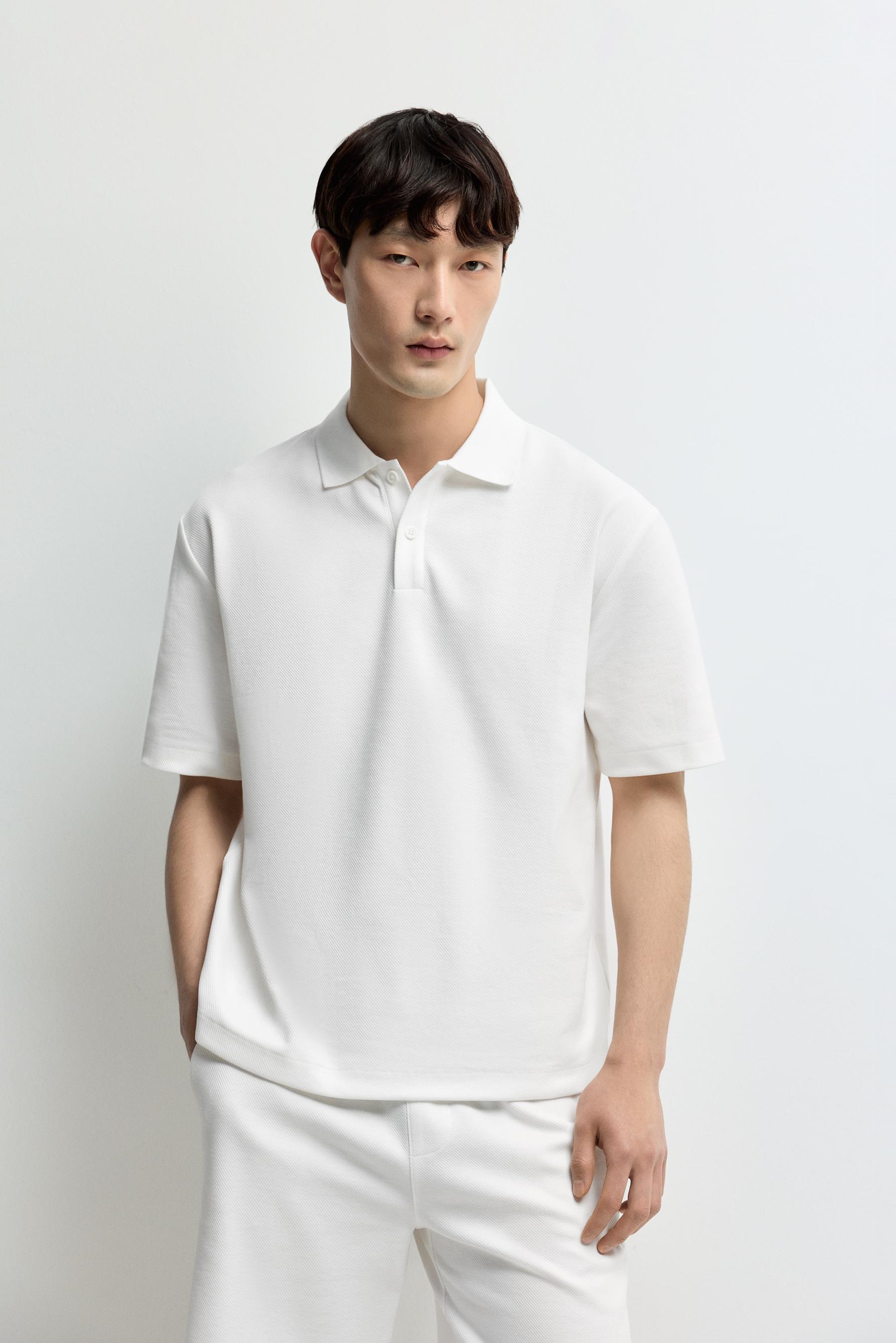 Basic polo shirt — WHITE