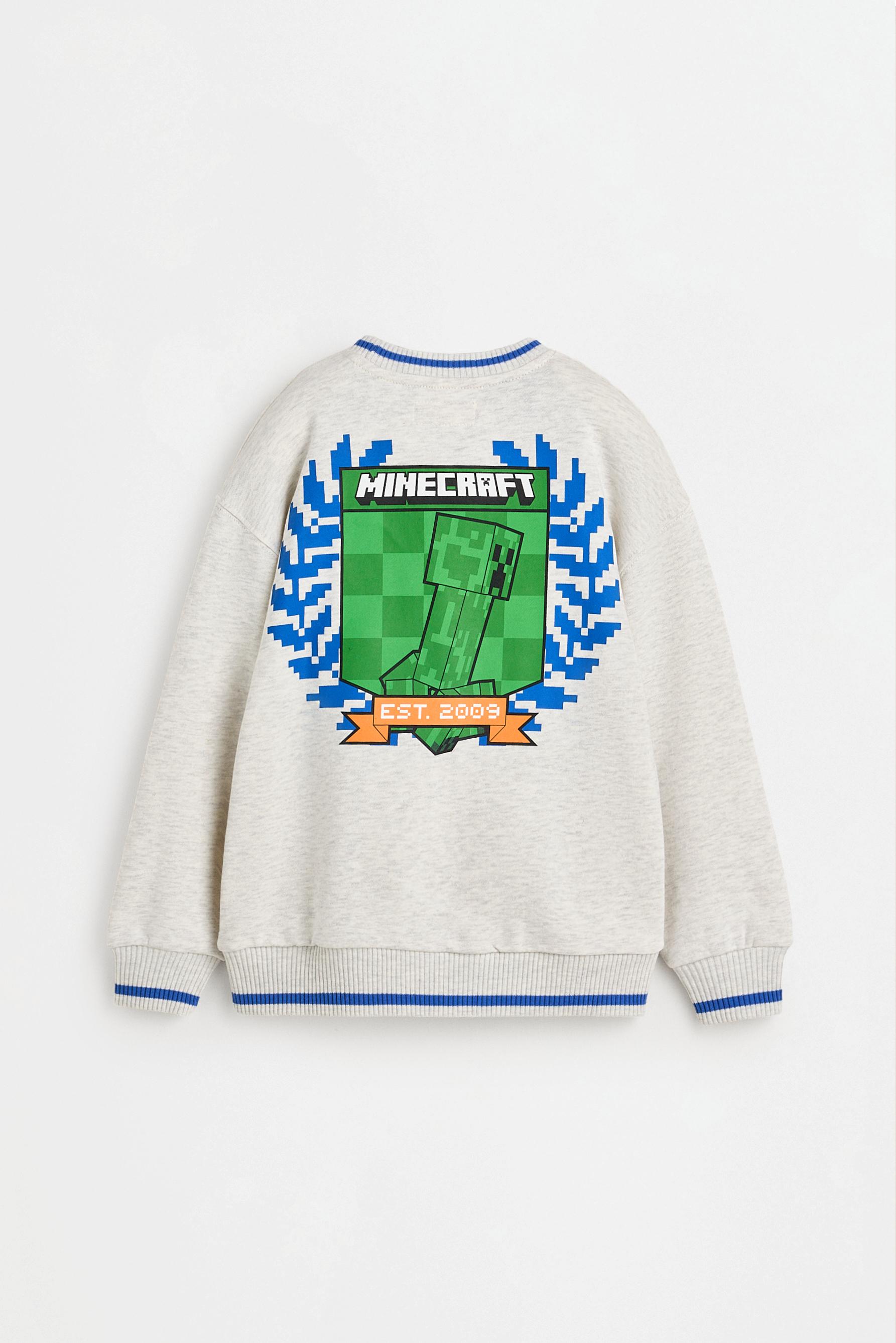 Minecraft sweatshirt — GREY MARL