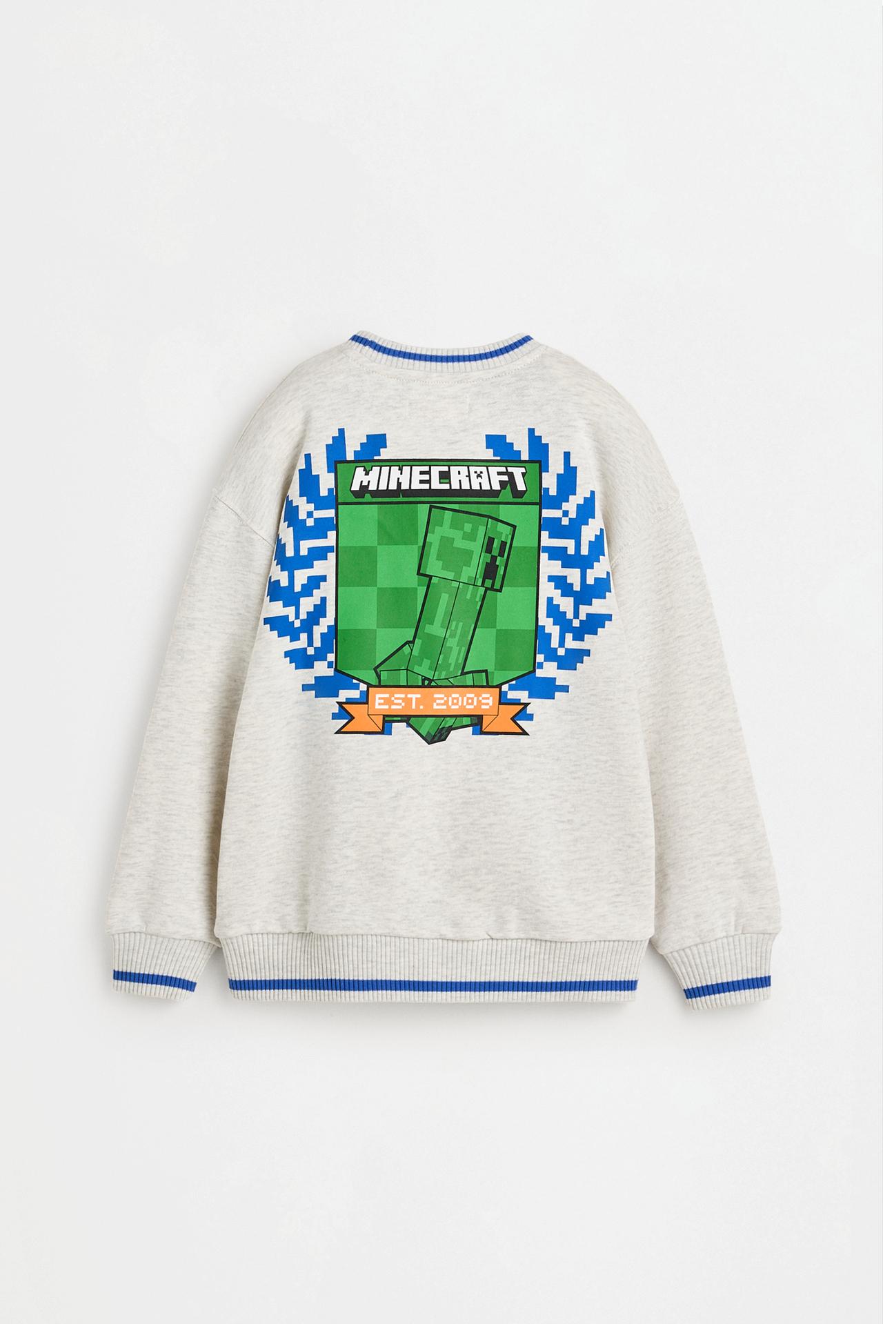 Minecraft sweatshirt — GREY MARL
