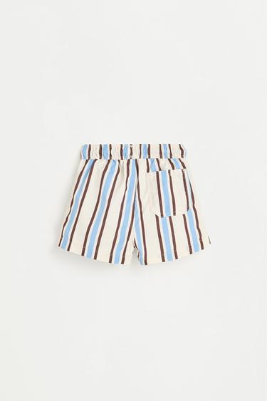 Baby Boy | Brown striped swim shorts — DEEP BLUE 2