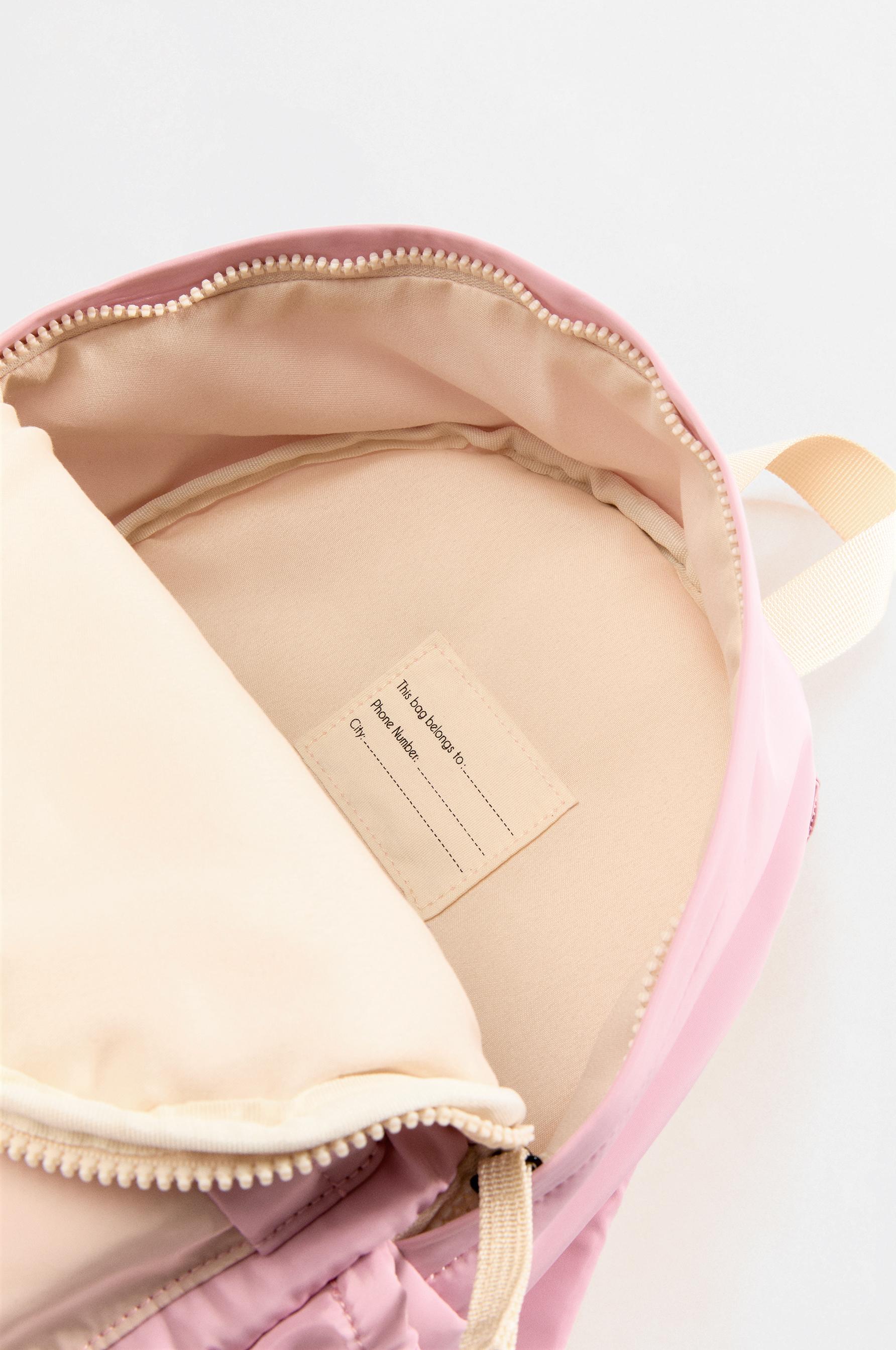 Quilted backpack — PALE PINK