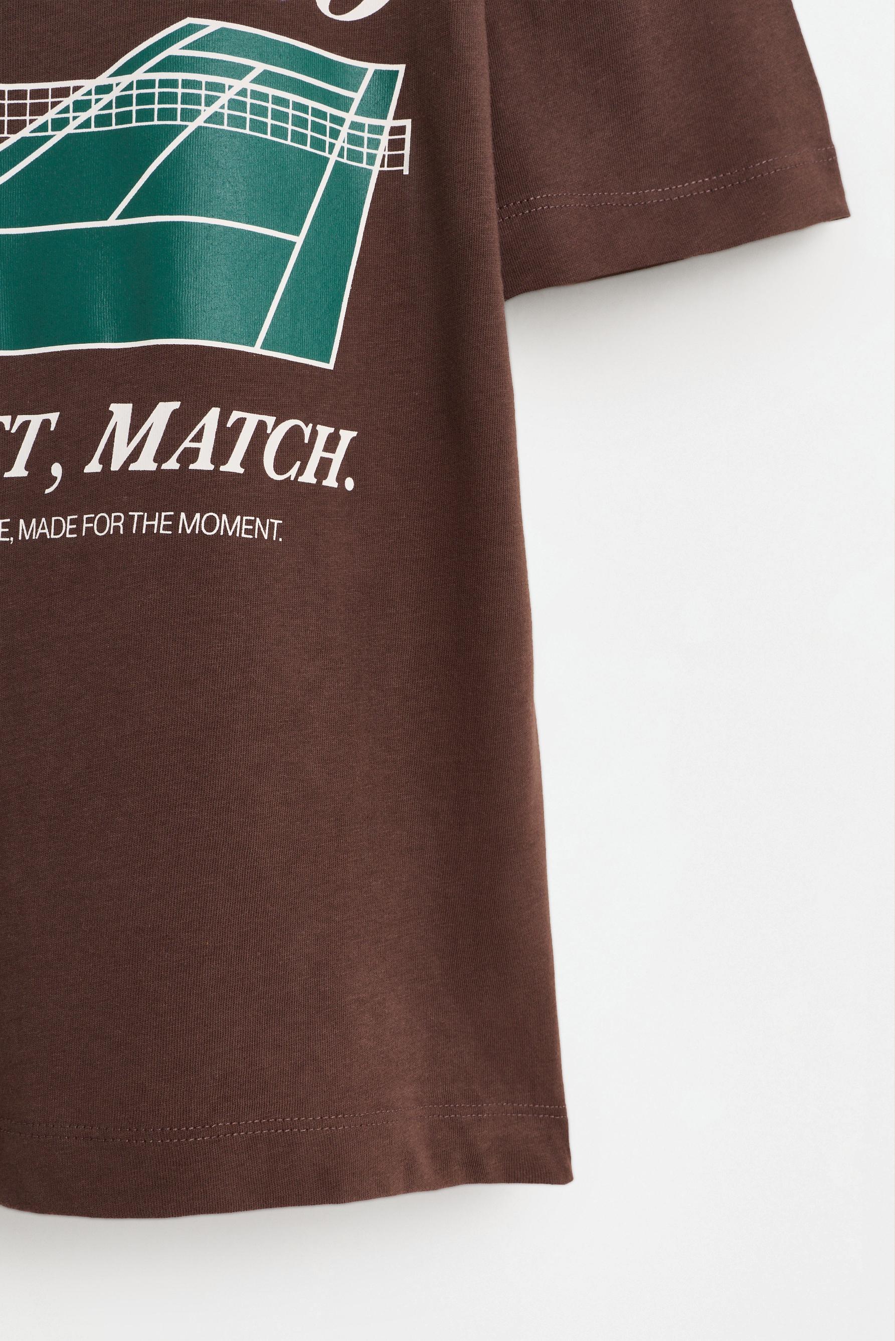 Printed T-shirt — CHOCOLATE