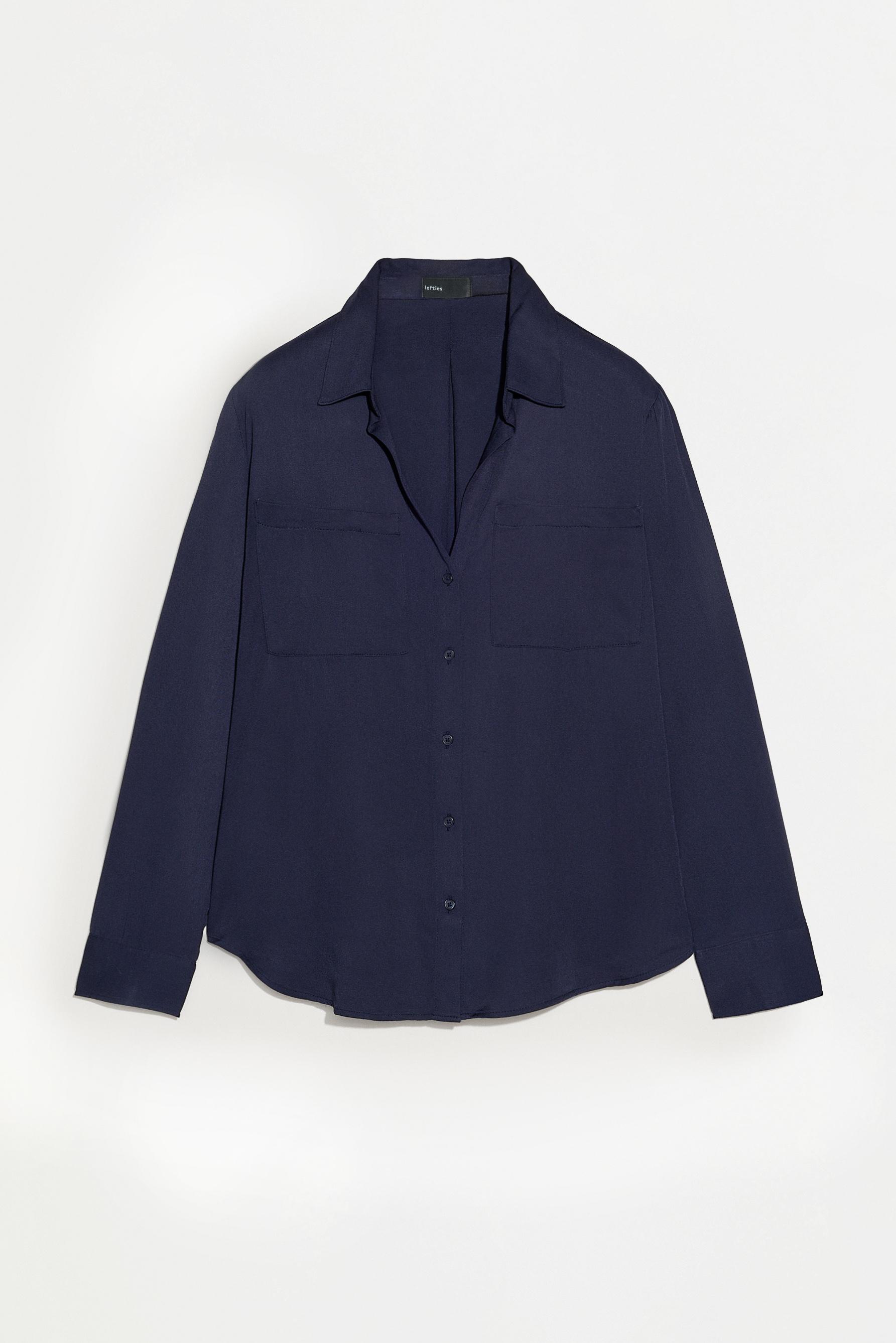 Basic henley shirt — NAVY