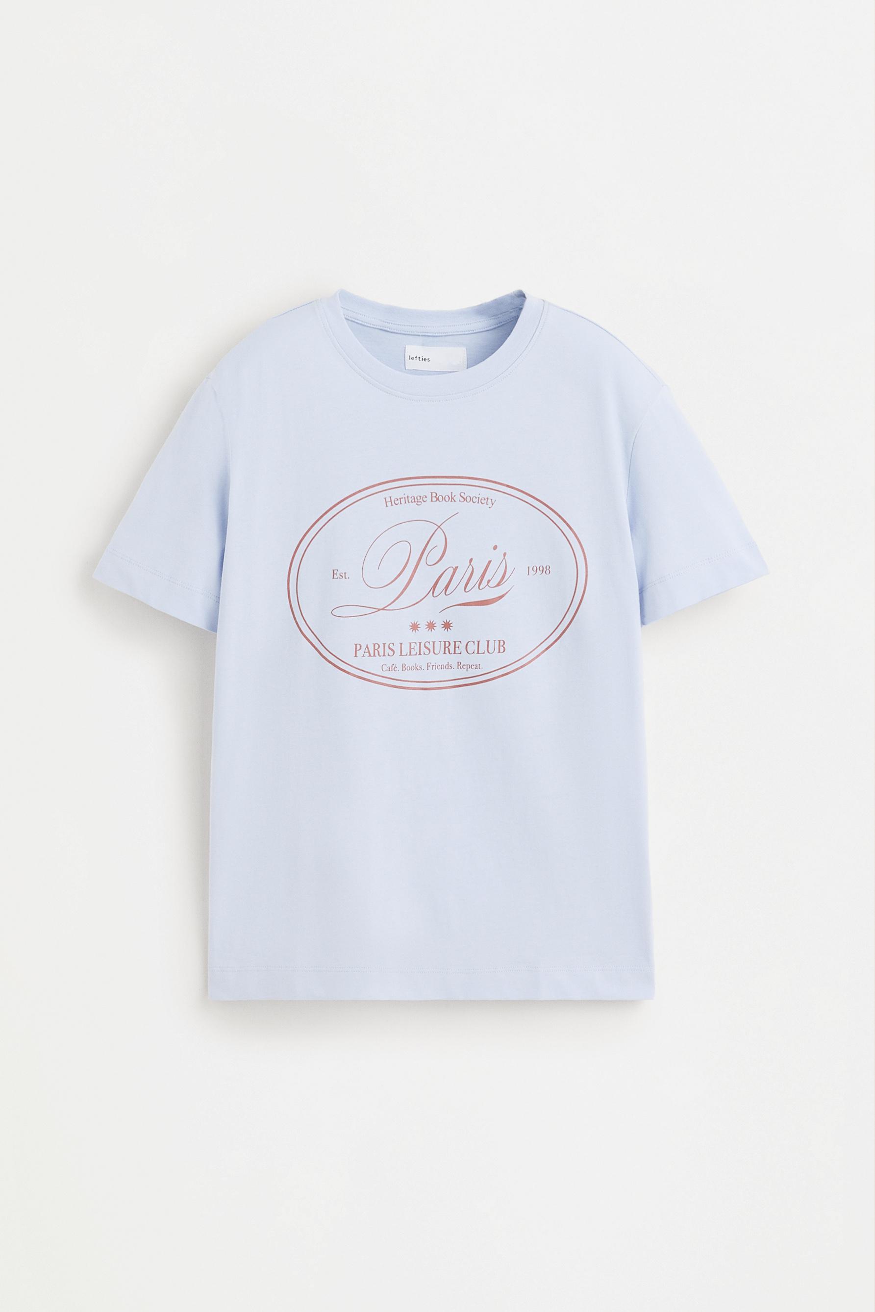Printed T-shirt — SKY BLUE