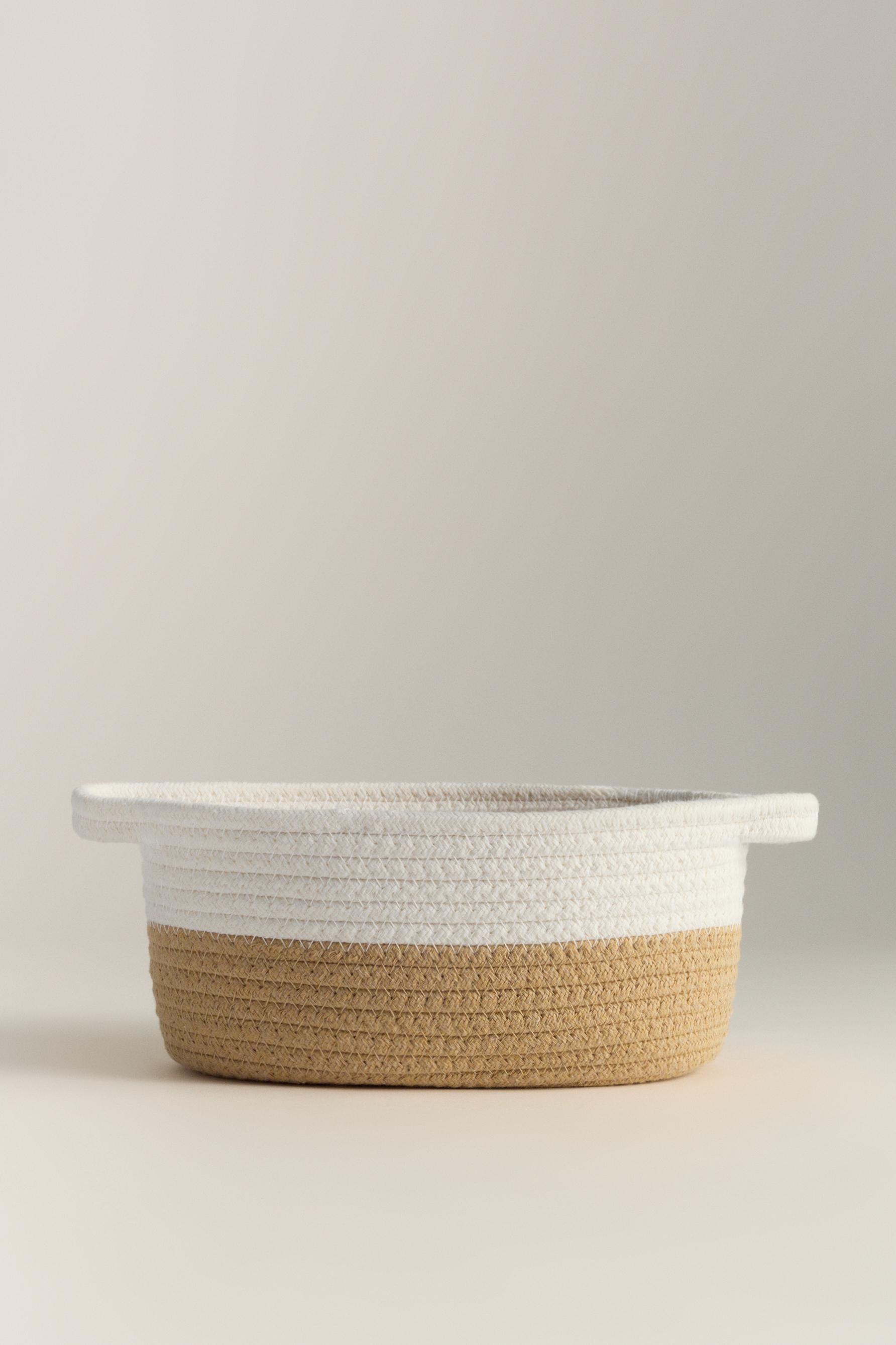 Cesta ovalada asas 34 x 19 x 12 cm