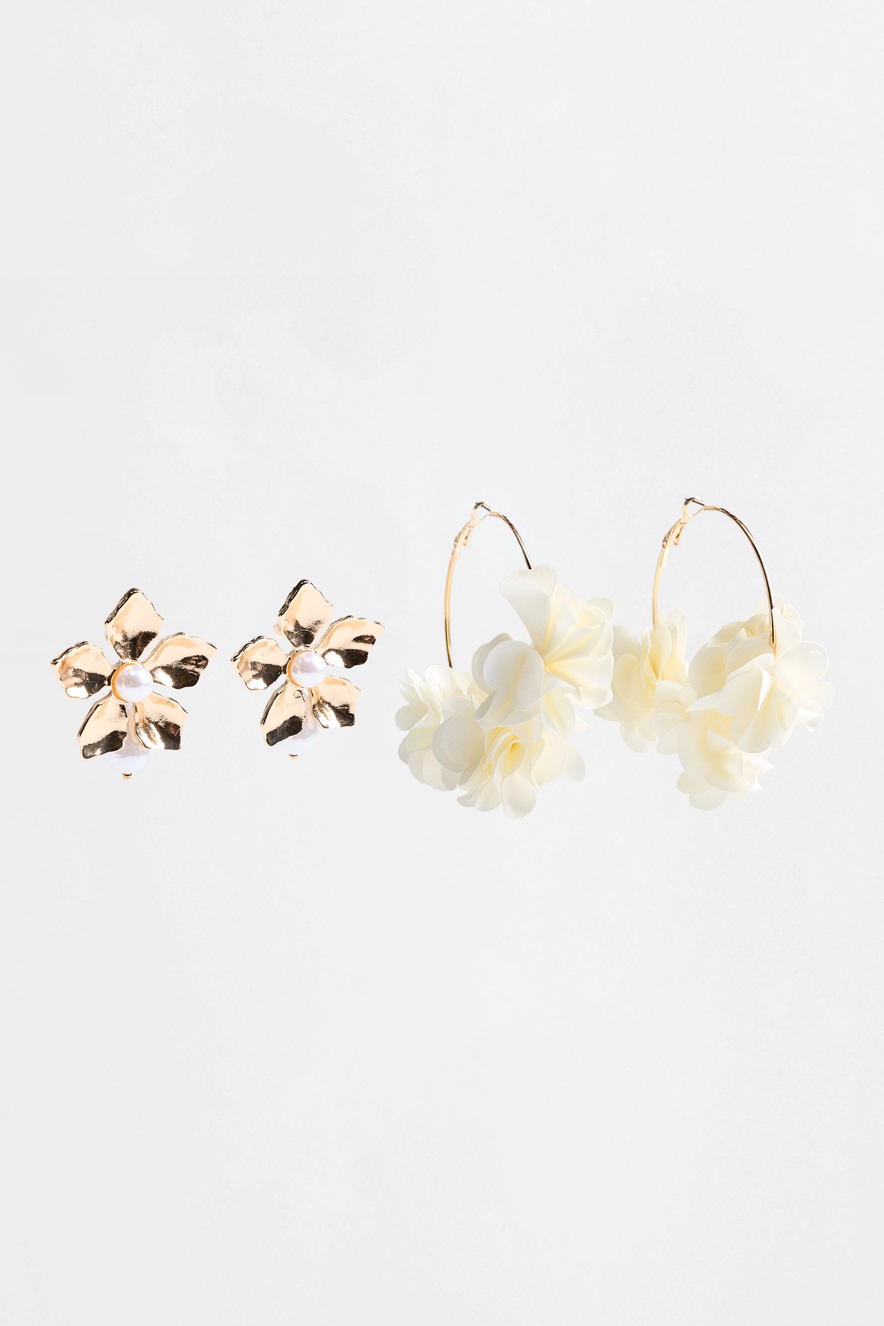 Floral earrings (2-pack) — VARIOUS