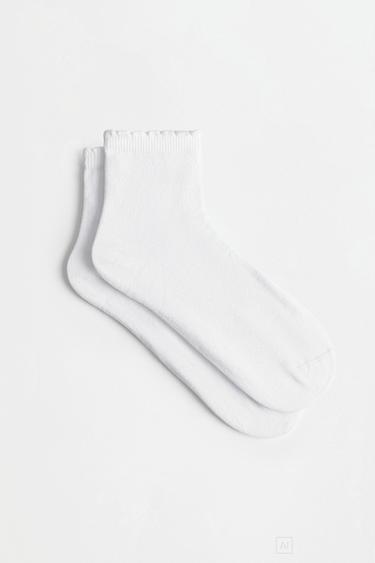 Ankle socks (7-pack) — WHITE/BLACK 6