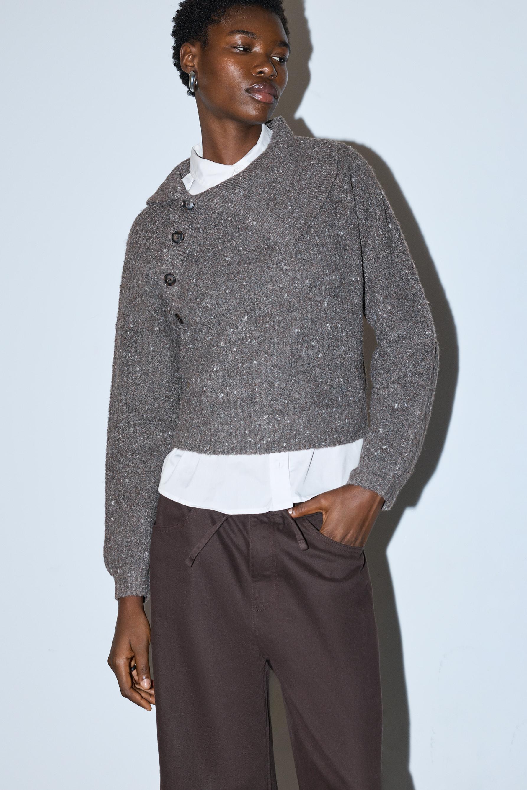 Jersey cuello solapa botones