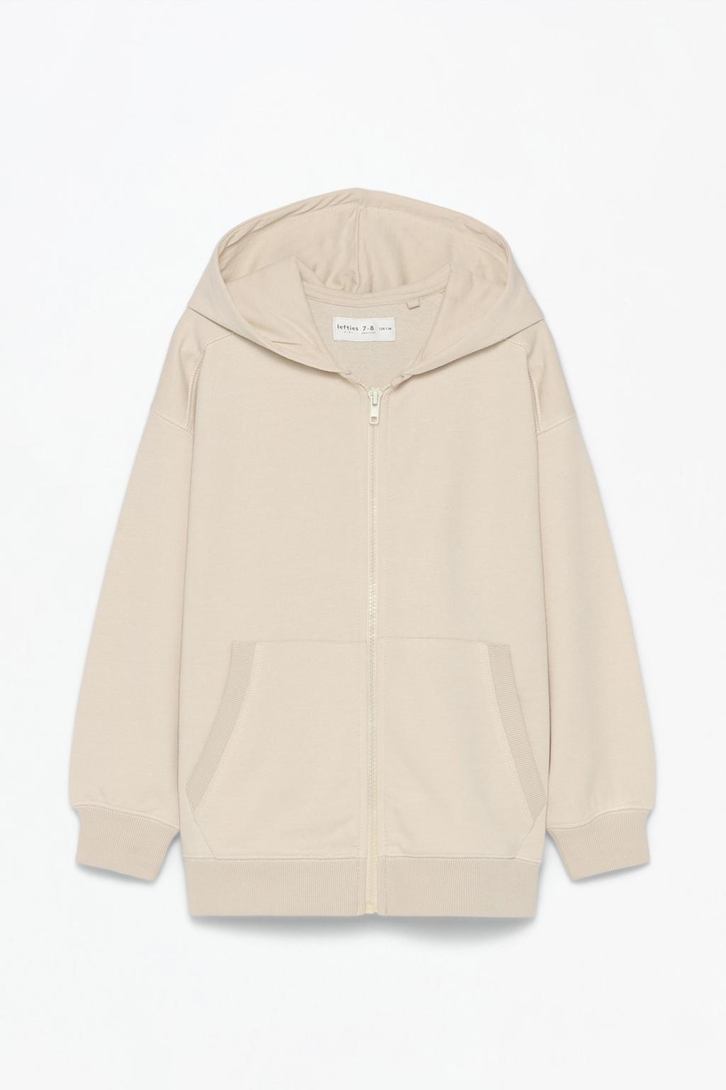 Hooded jacket with zip