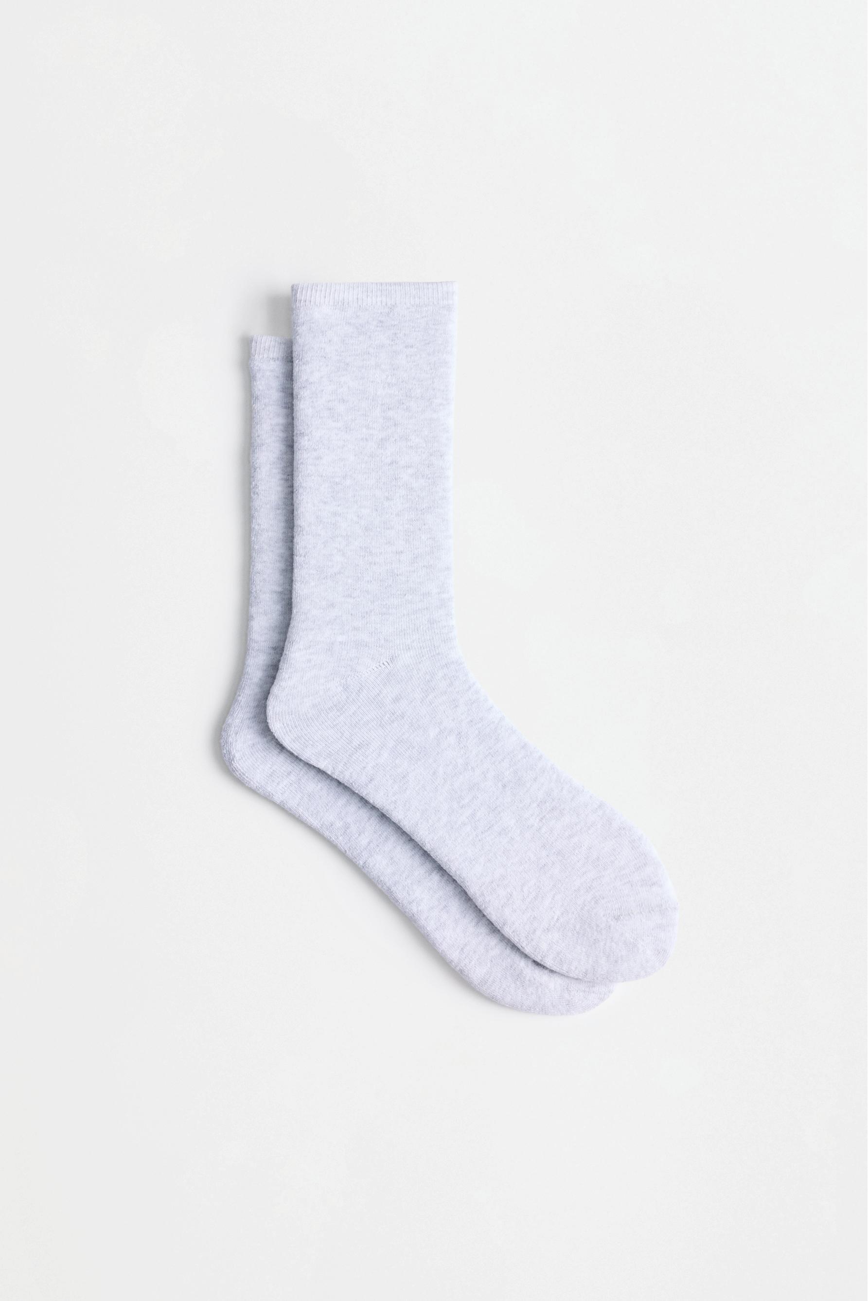 Long terry socks (2-pack) — GREY TONES