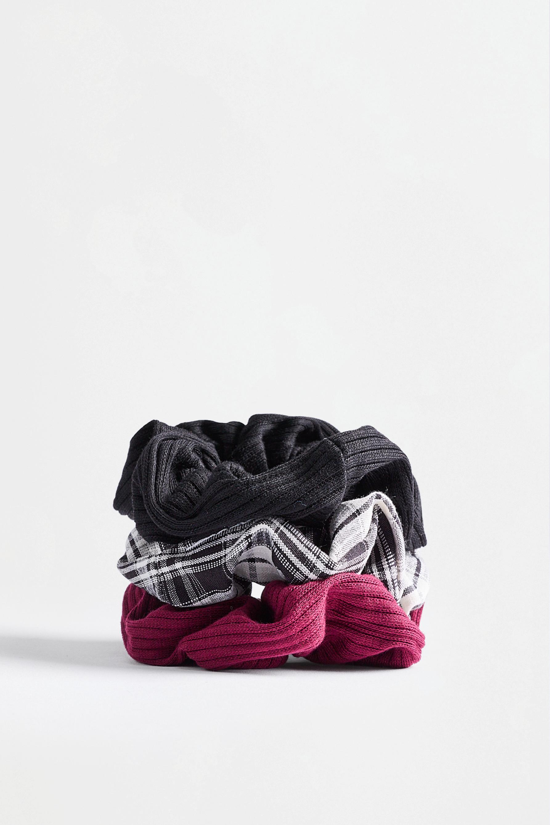 Medium assorted scrunchies (3-pack) — BLUE