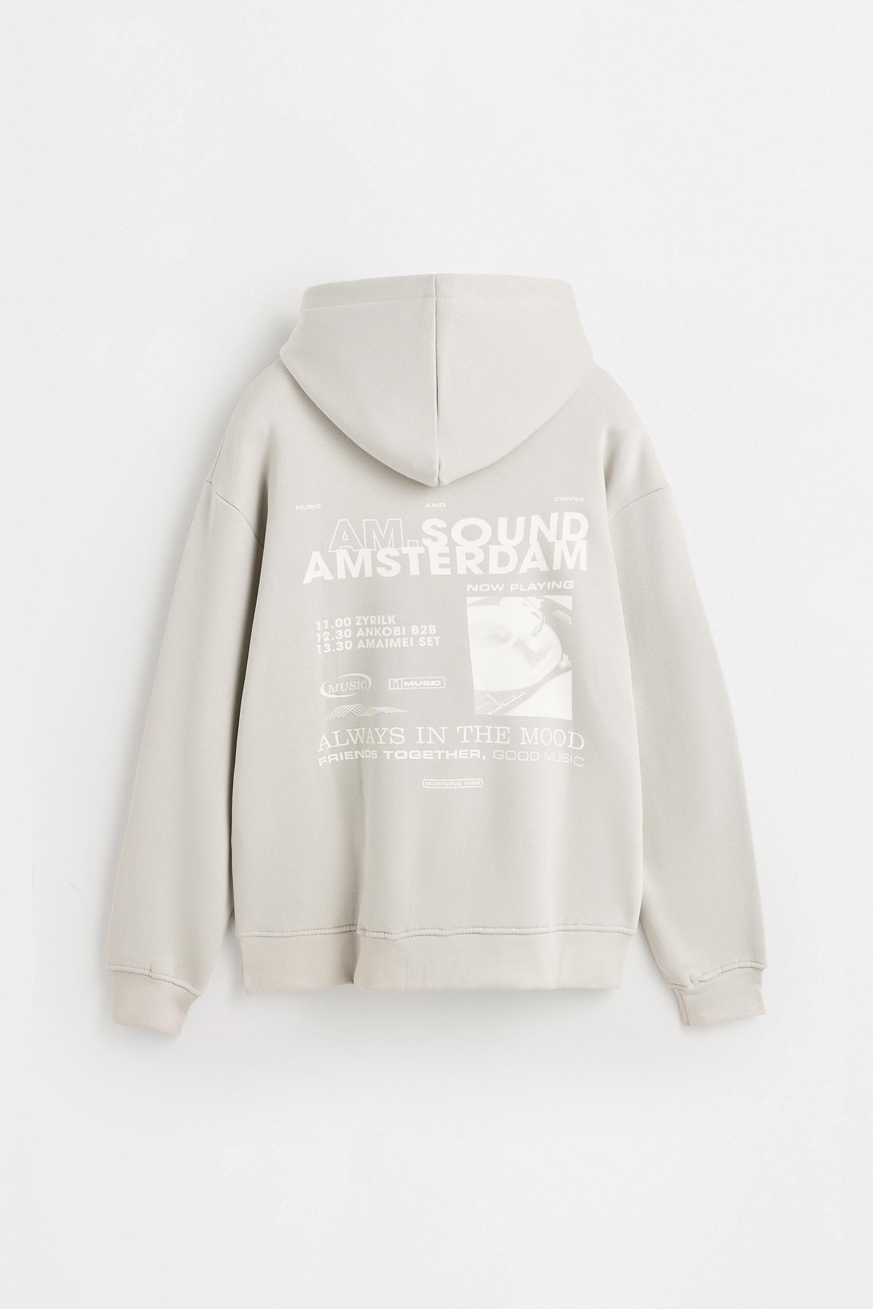 Printed sweatshirt — PALE GREY