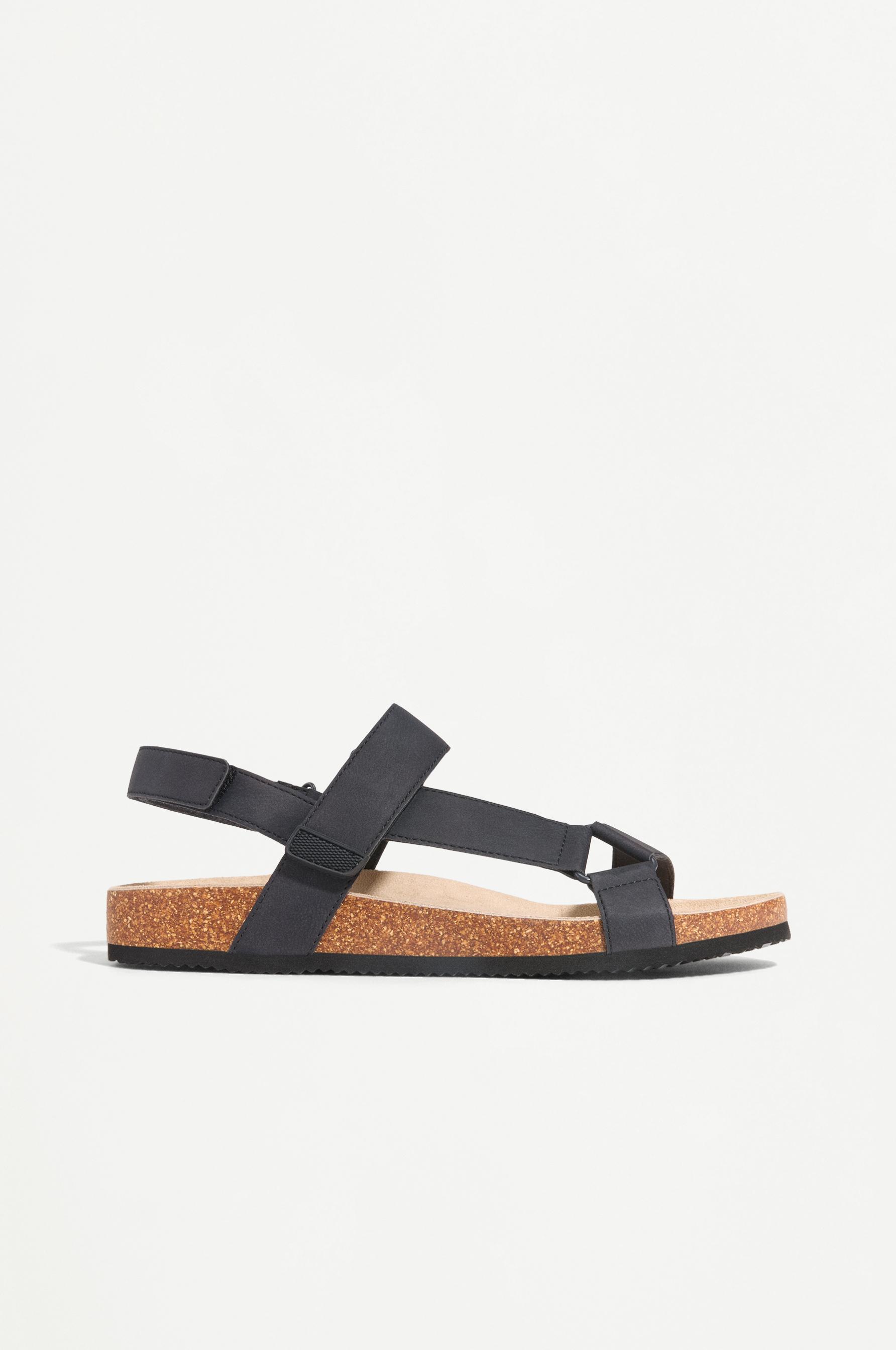 Multi-strap sandals — BLACK