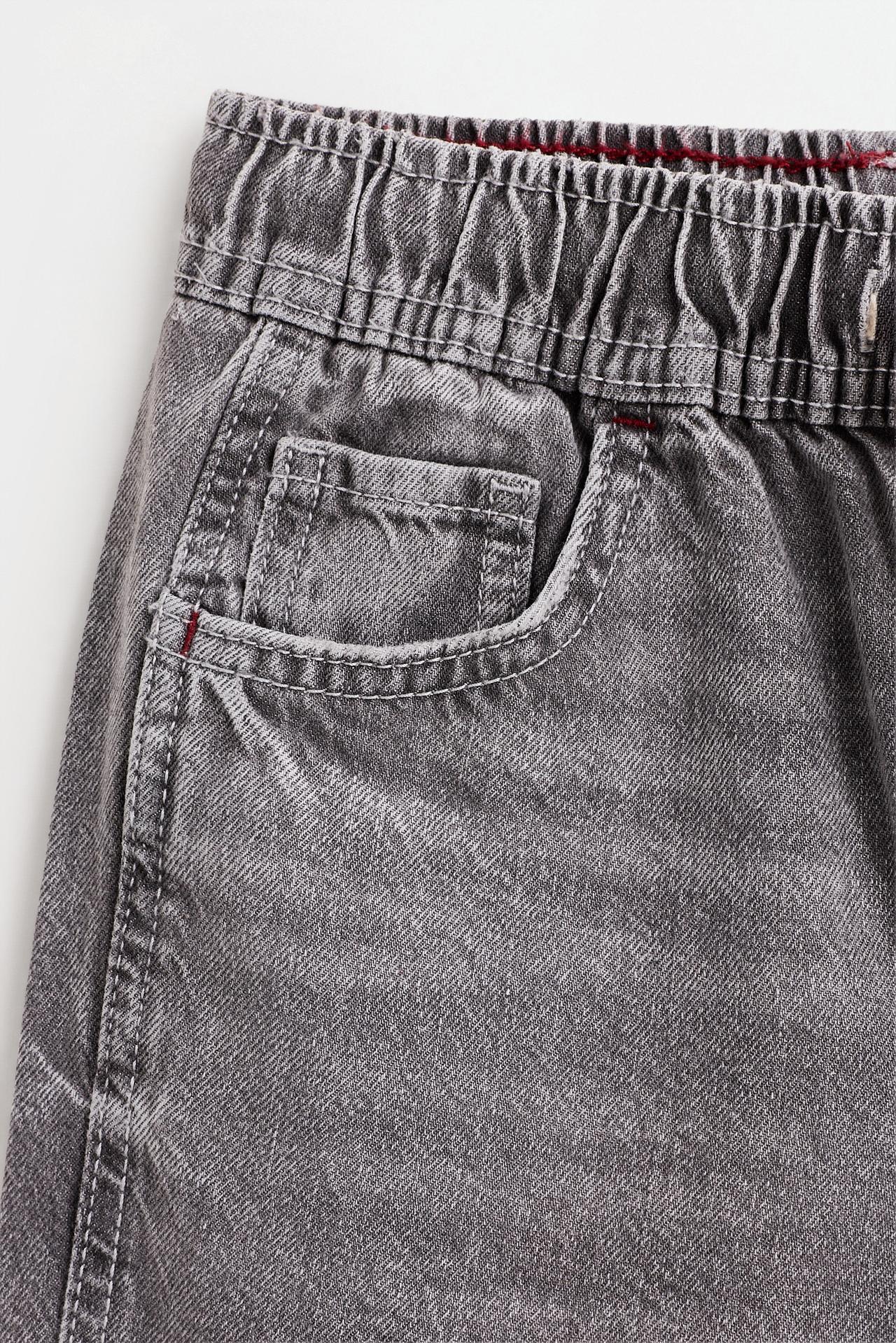 Wide-leg jogger jeans — GREY