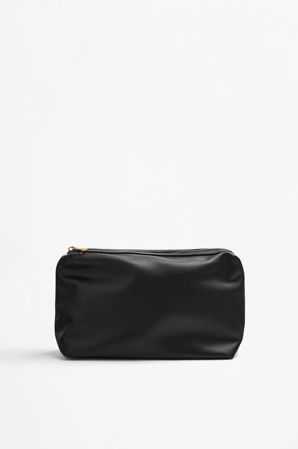 Textured large toiletry bag