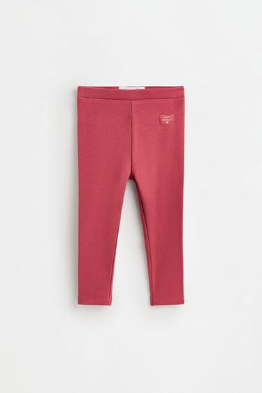 Pack of 2 ribbed leggings — DARK PINK 2