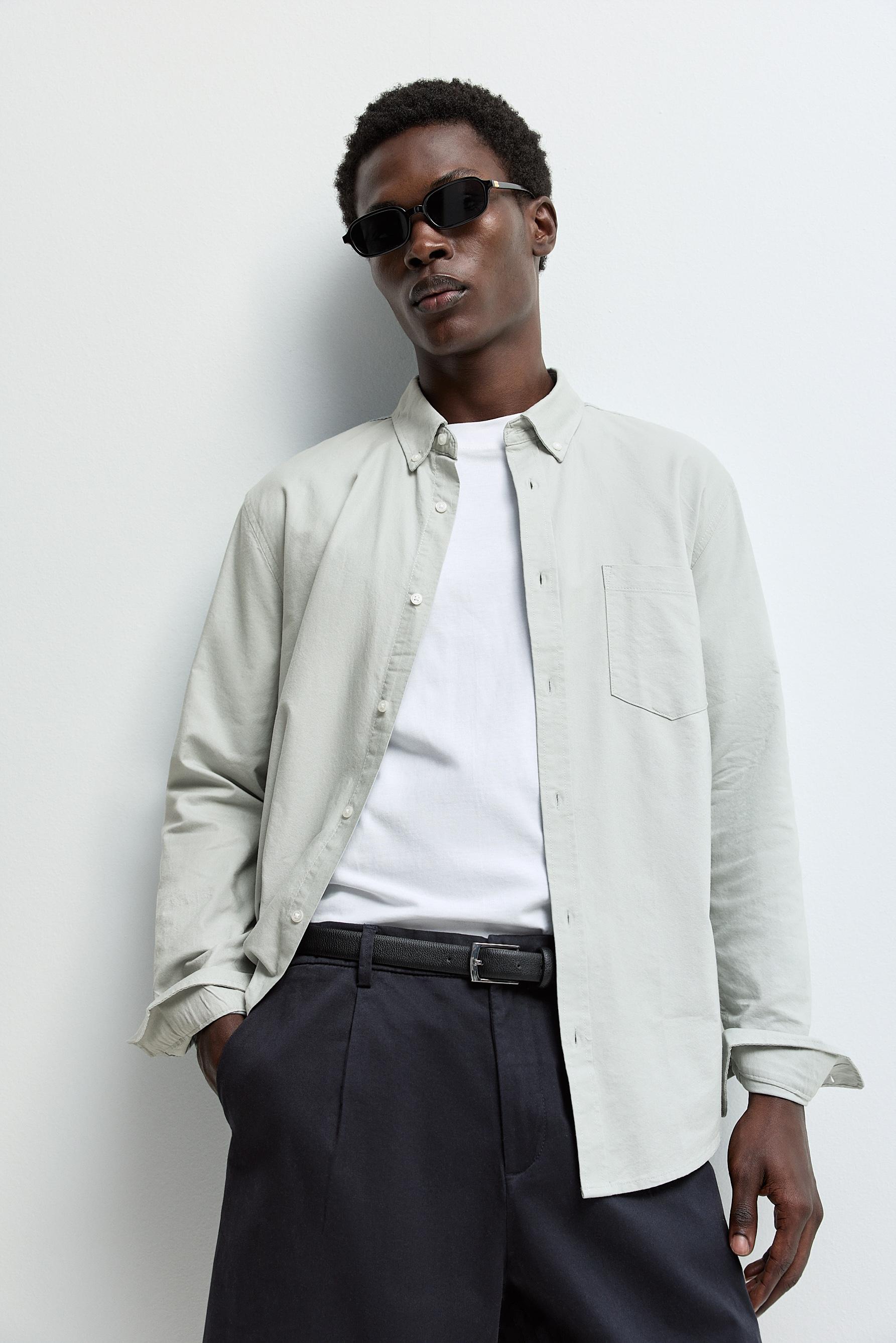 Oxford shirt — WATER GREEN