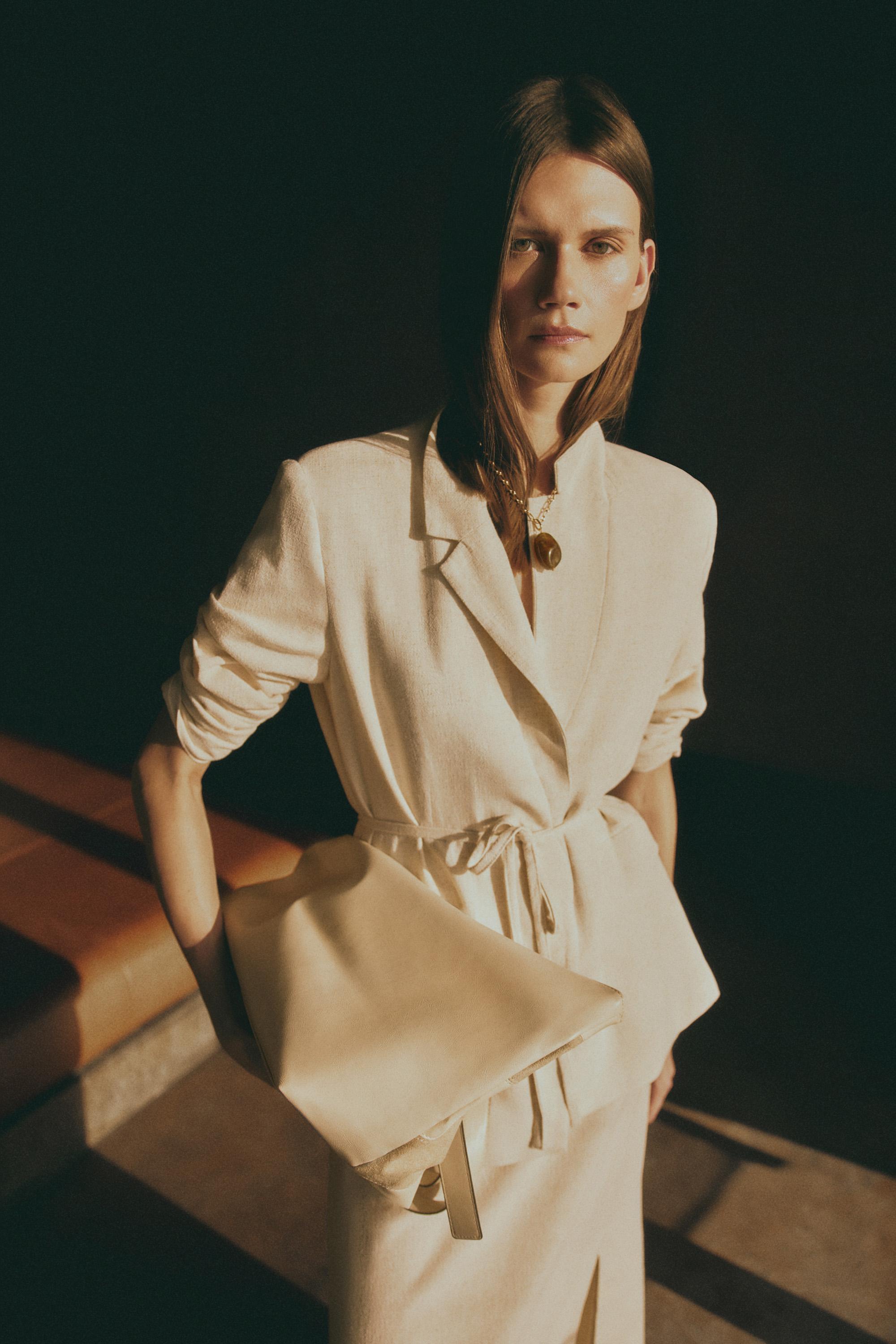 Rustic blazer — BEIGE