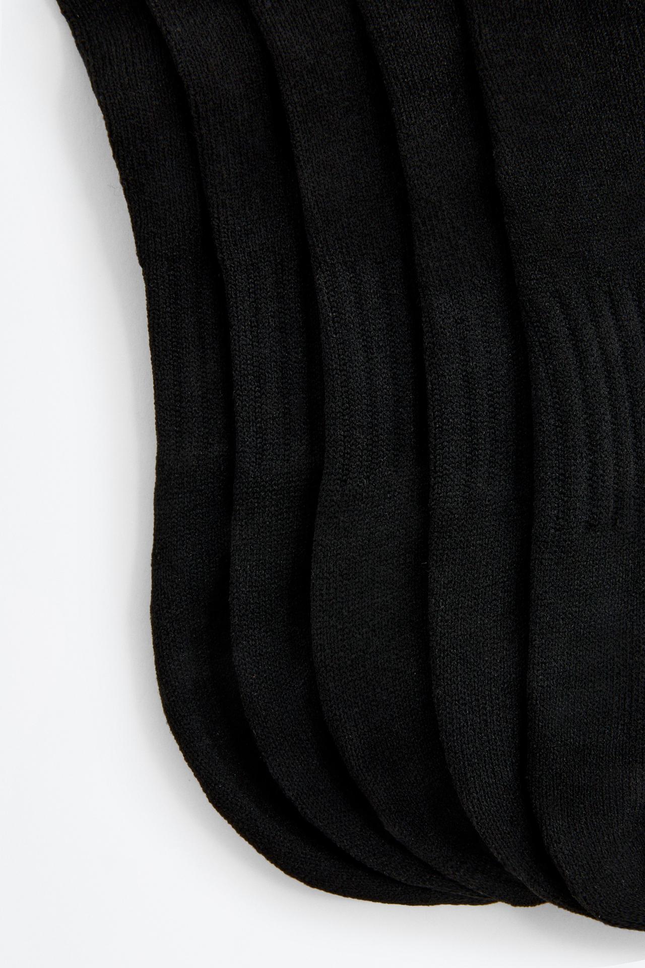 Sports ankle socks (5-pack) — BLACK