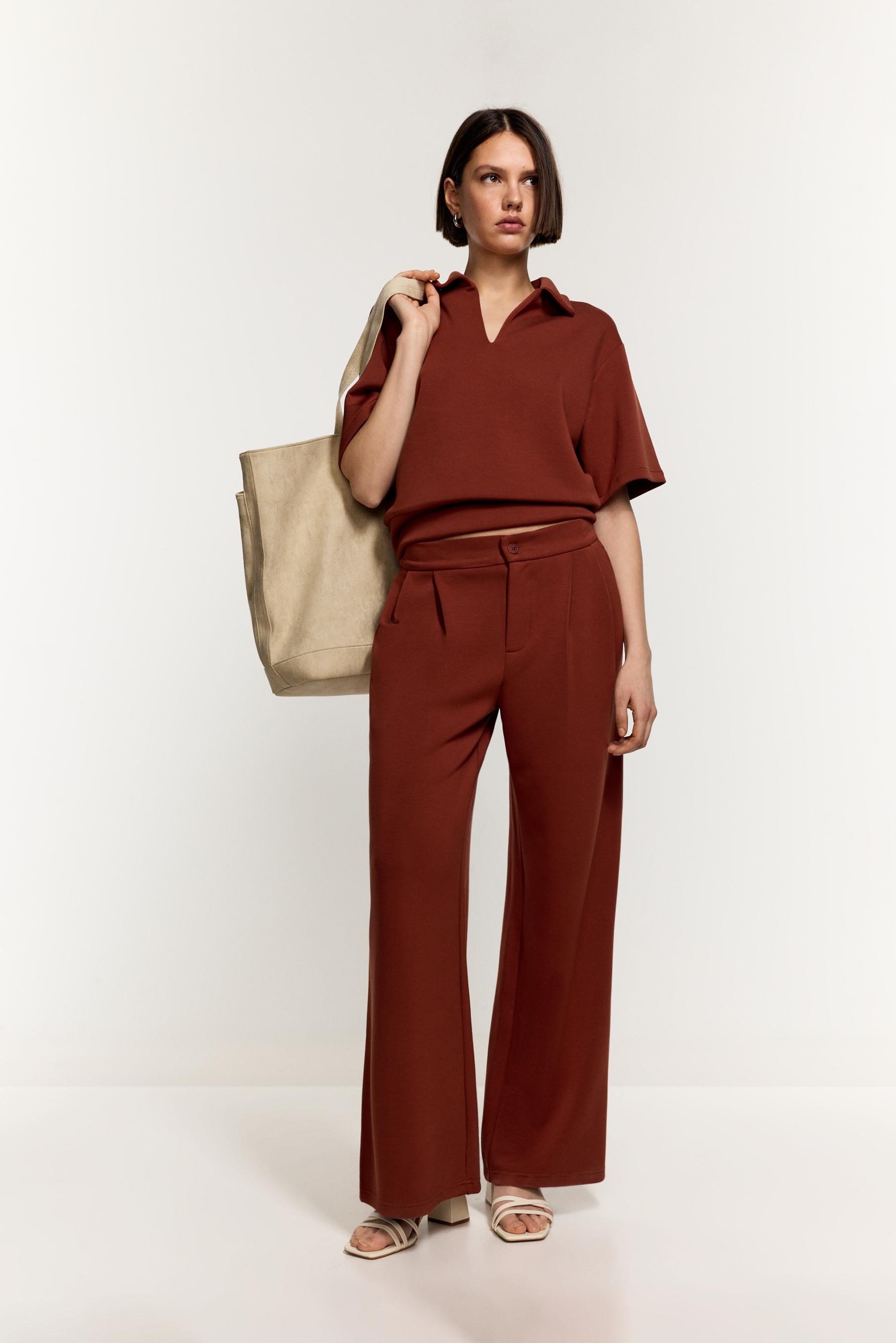 Pantalón wide leg fluido