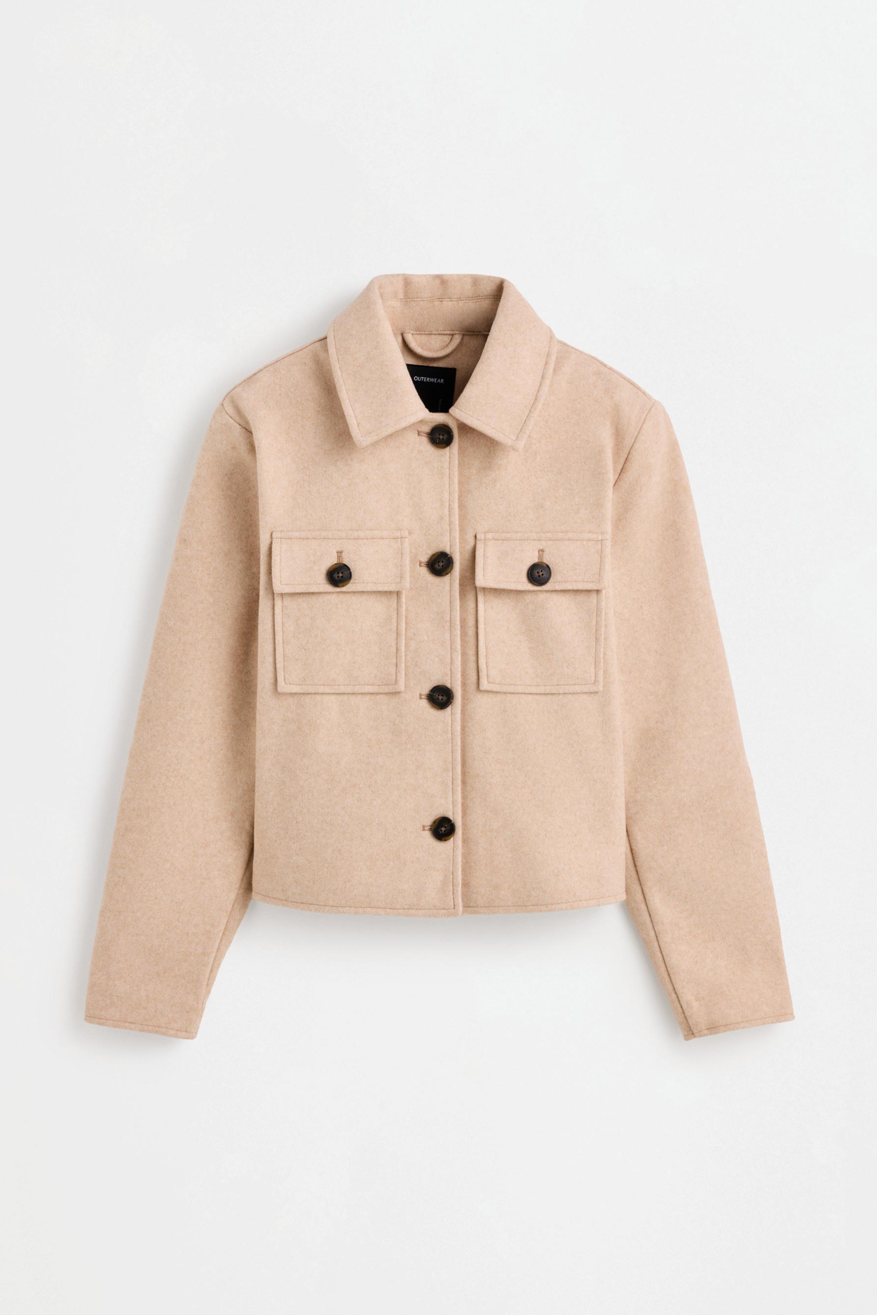 Felt jacket — SAND MARL