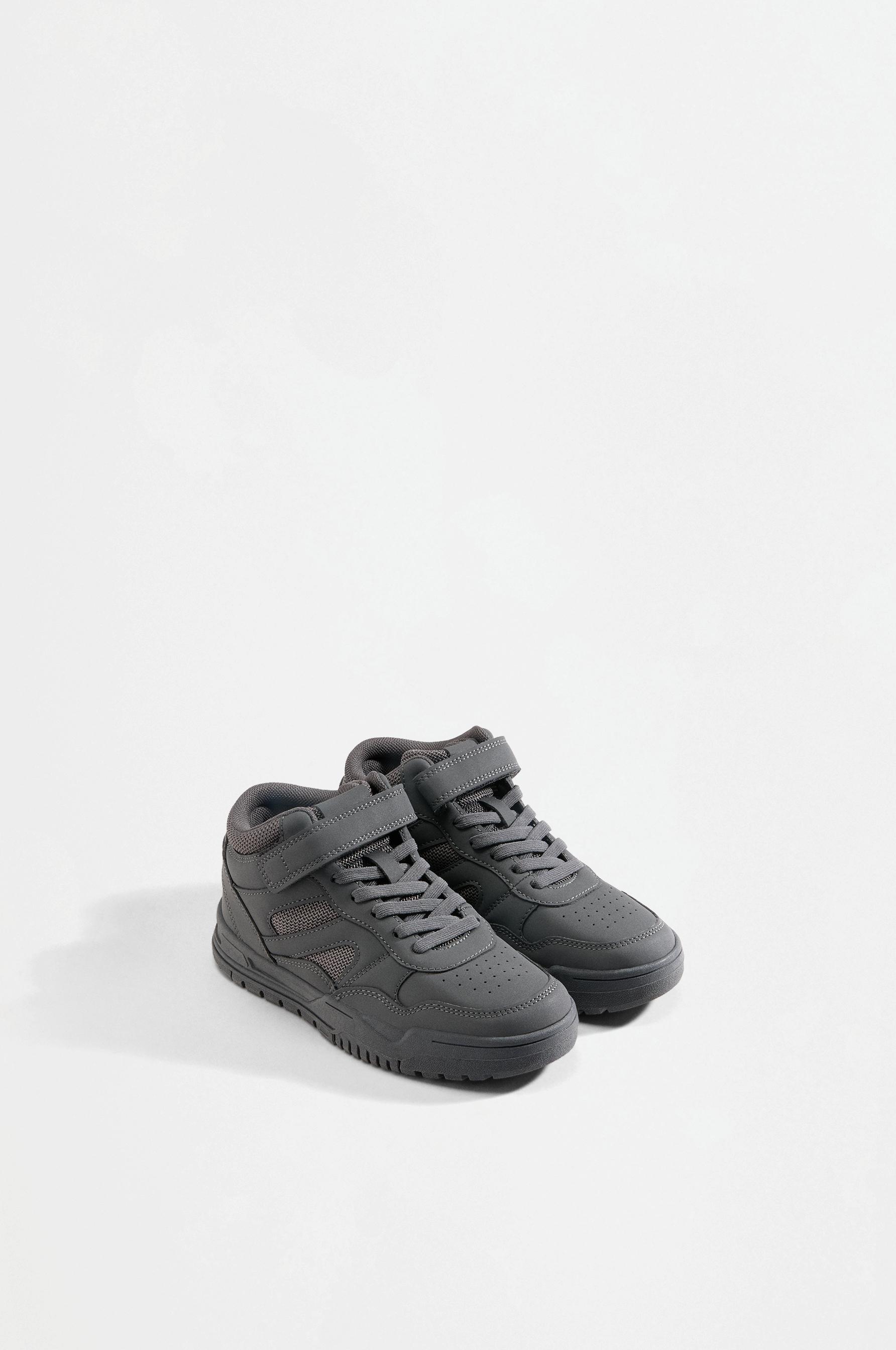 Monochrome high-top sneakers — GREY