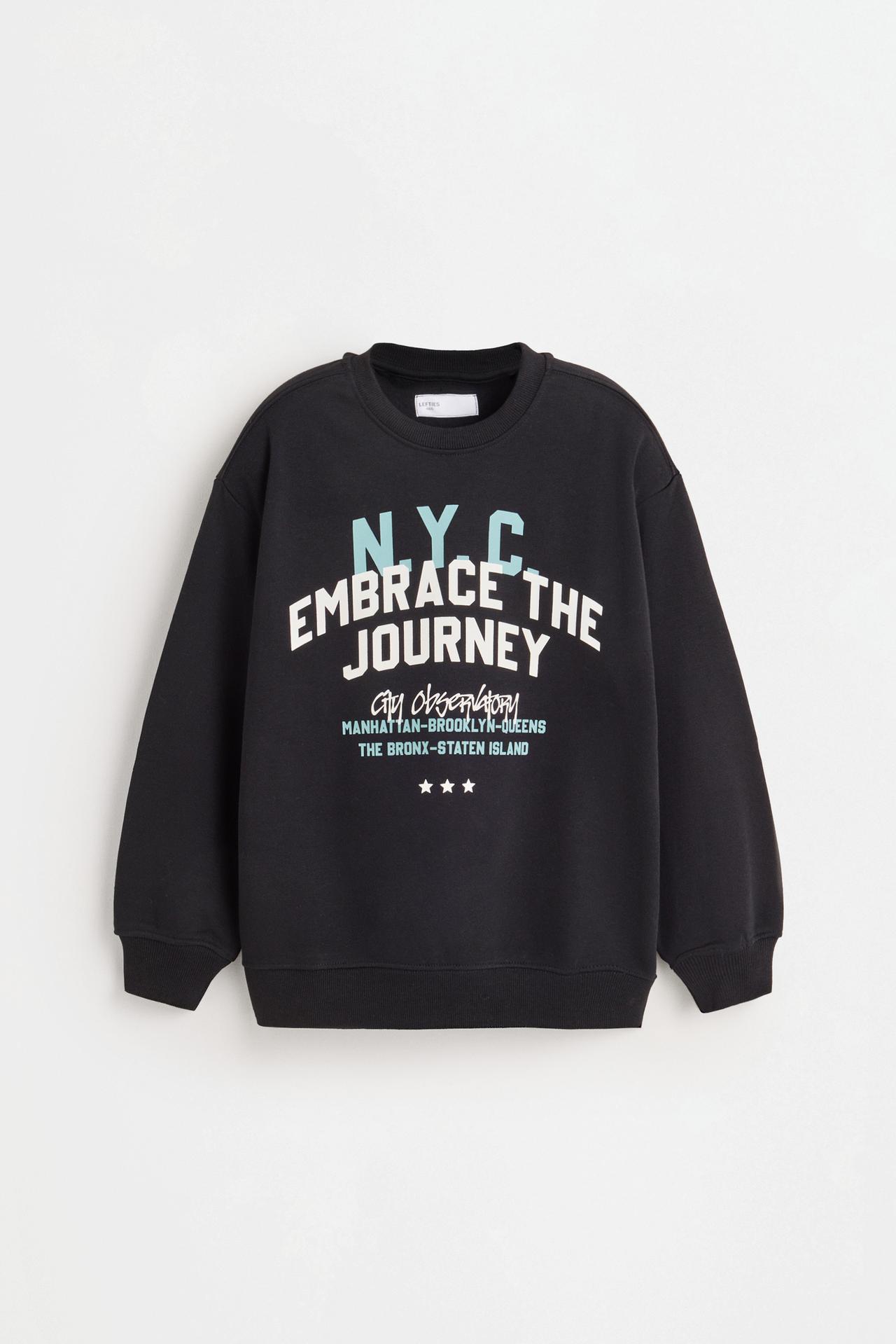 Printed sweatshirt — BLACK