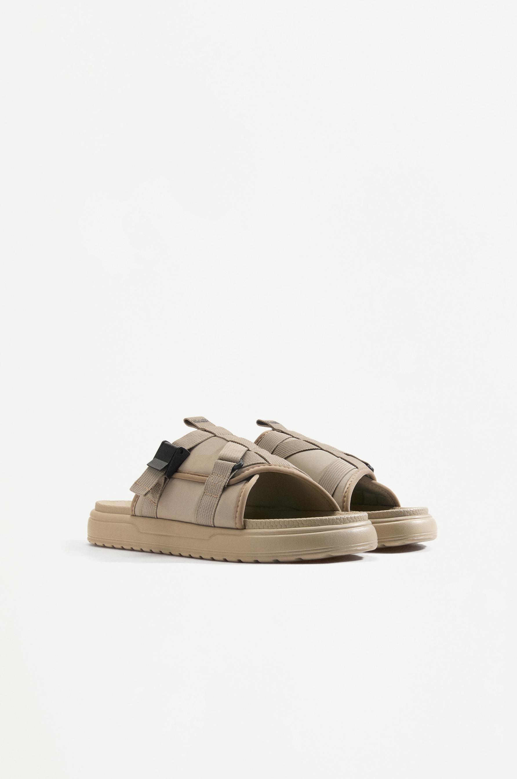 Men's technical pool sandals — BEIGE