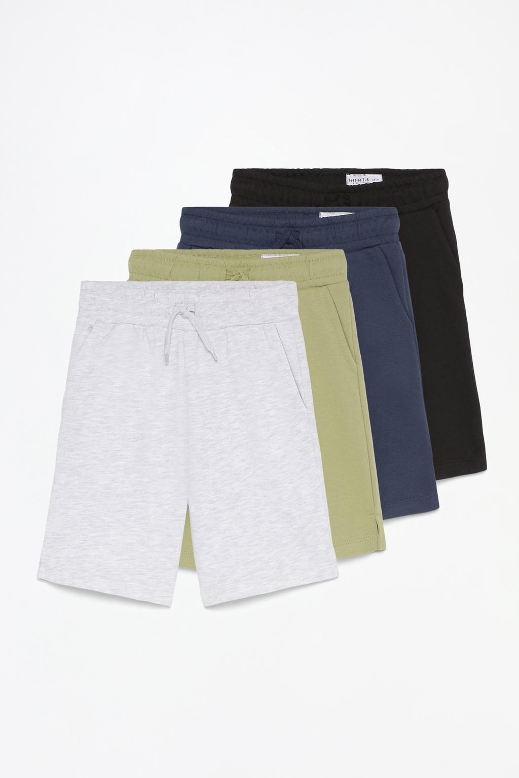 4-pack of basic plush Bermuda shorts