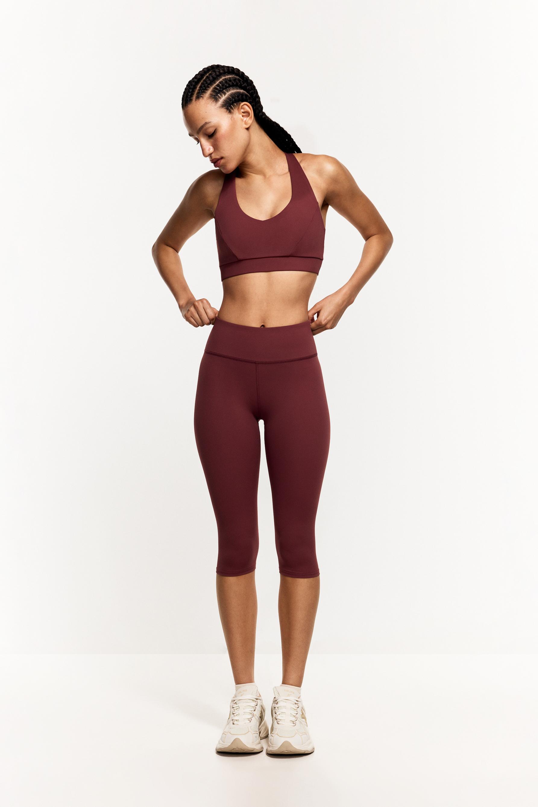 Capri leggings — DARK PINK