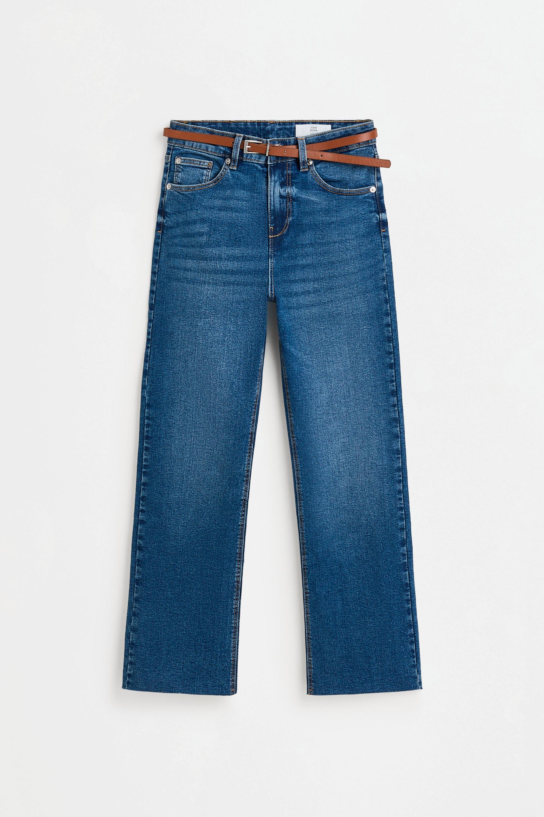 Mini bell bottom jeans — PALE INDIGO